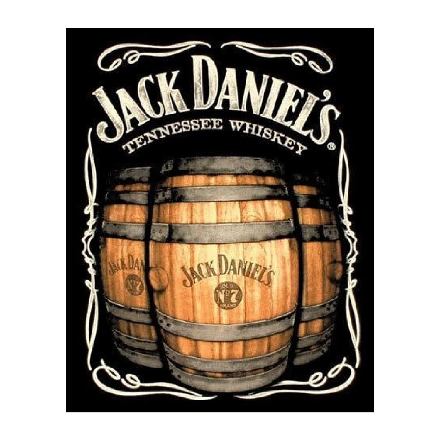 Jack Daniels Barrels-Vintage Bar Wall Art Decor, Distressed Sign Replica Wall Ar