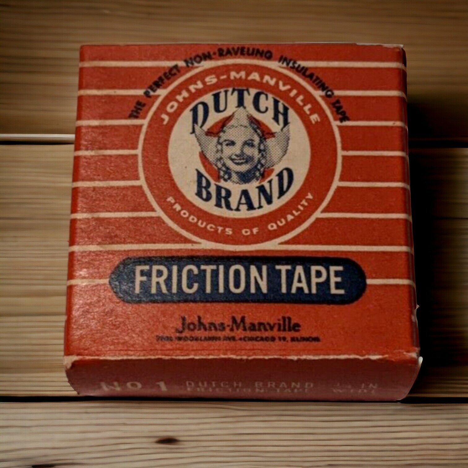Vintage #1 Dutch Brand Friction Tape Keep a Roll Handy NOS 3/4\