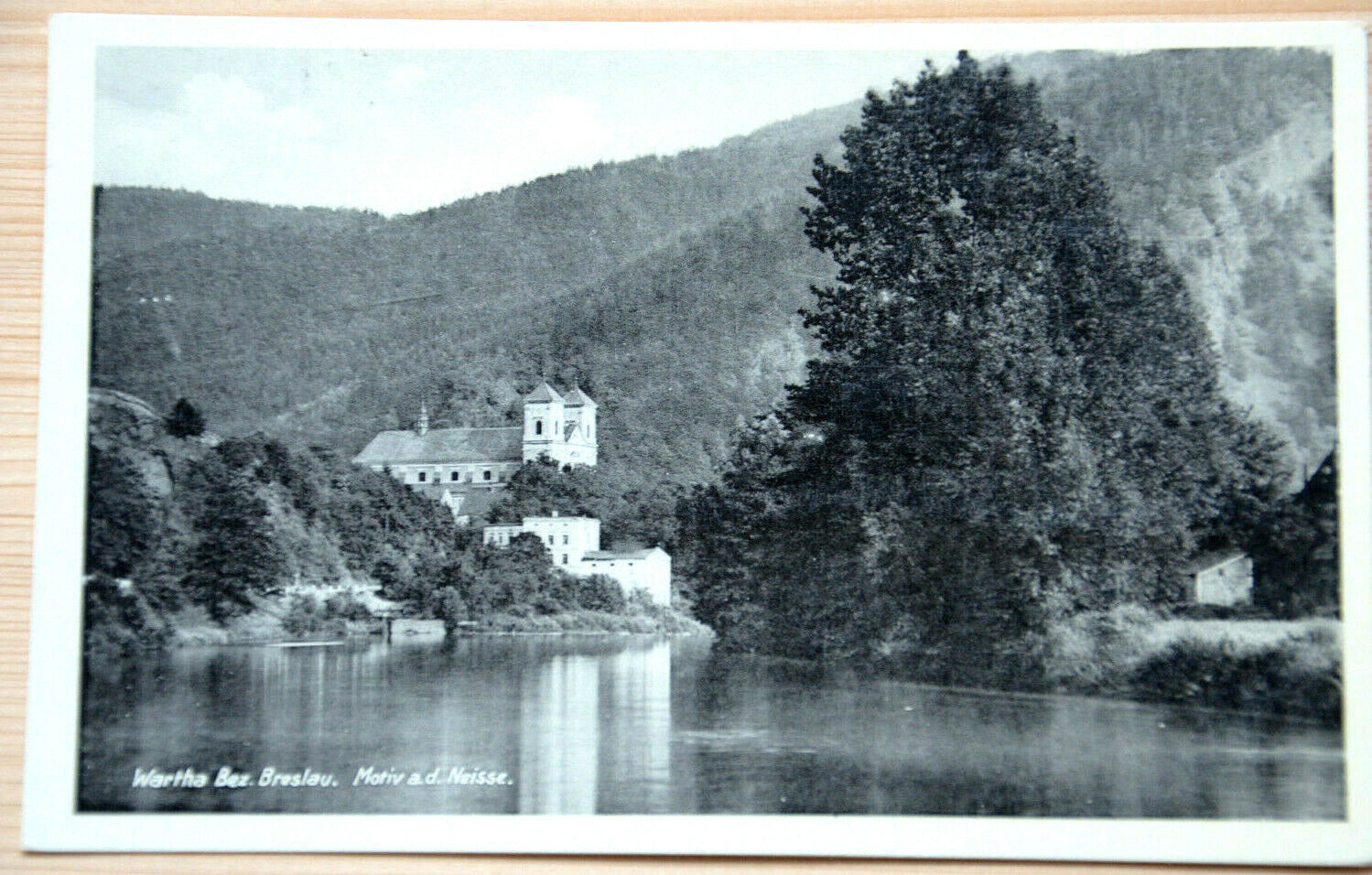 41325 Ak Schlesien Wartha District Breslau Motif on The Neisse To 1937 Lake