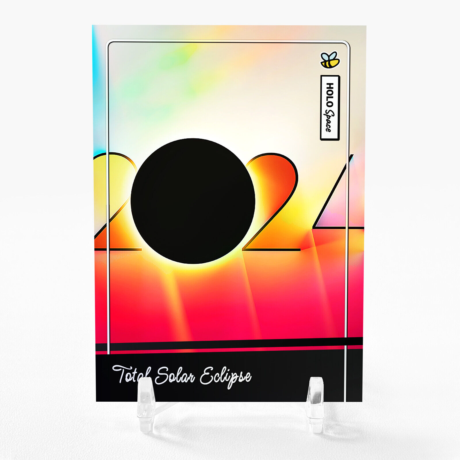 TOTAL SOLAR ECLIPSE Art Trading Card 2024 GleeBeeCo Holo Space #TT29