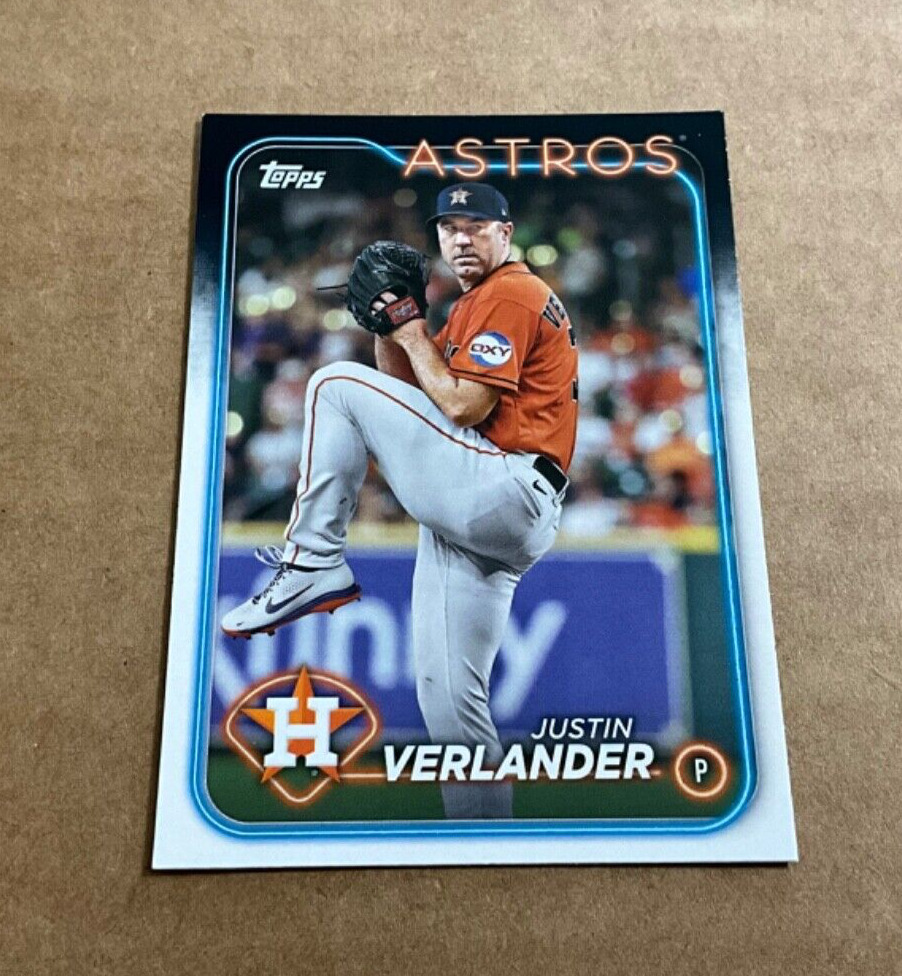 2024 Topps Justin Verlander # 62 Houston Astros Baseball Card