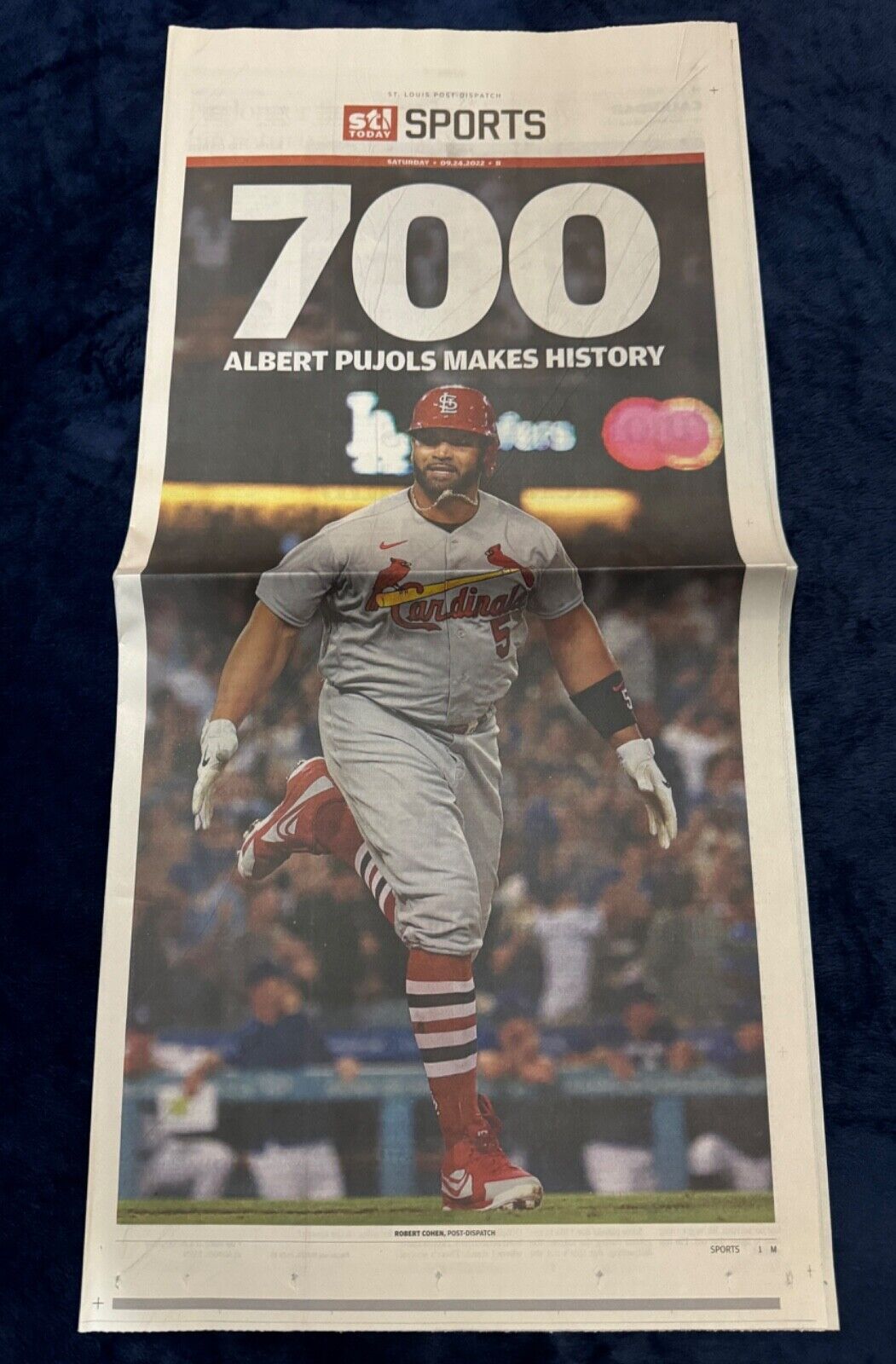 Albert Pujols 700th Home Run Collectible Newspaper