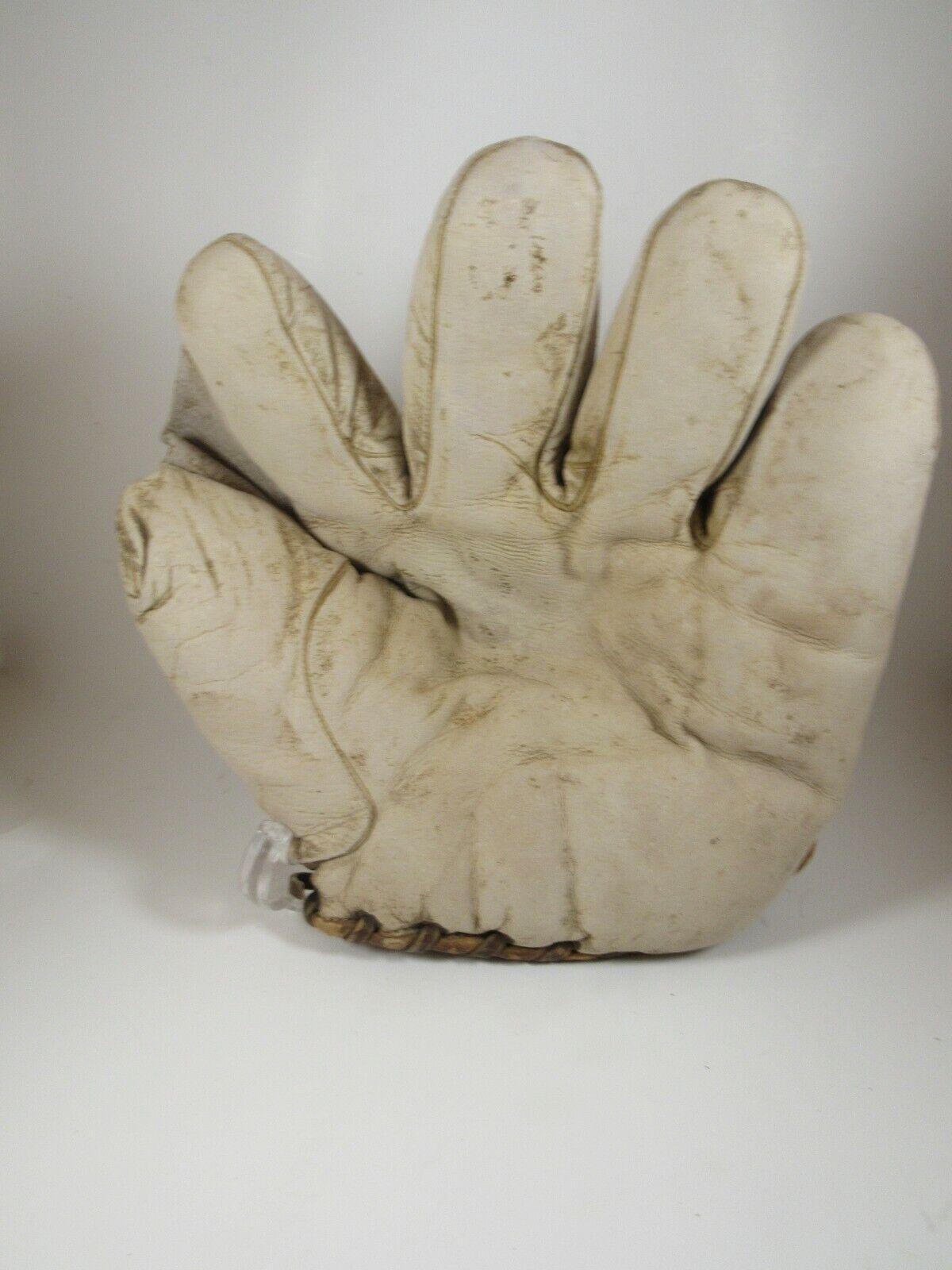 Vintage White leather Spalding baseball glove