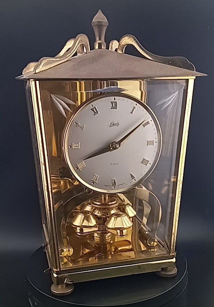 Vintage SCHATZ Brass 400 Day Clock - (non-working) - Looks Amazing