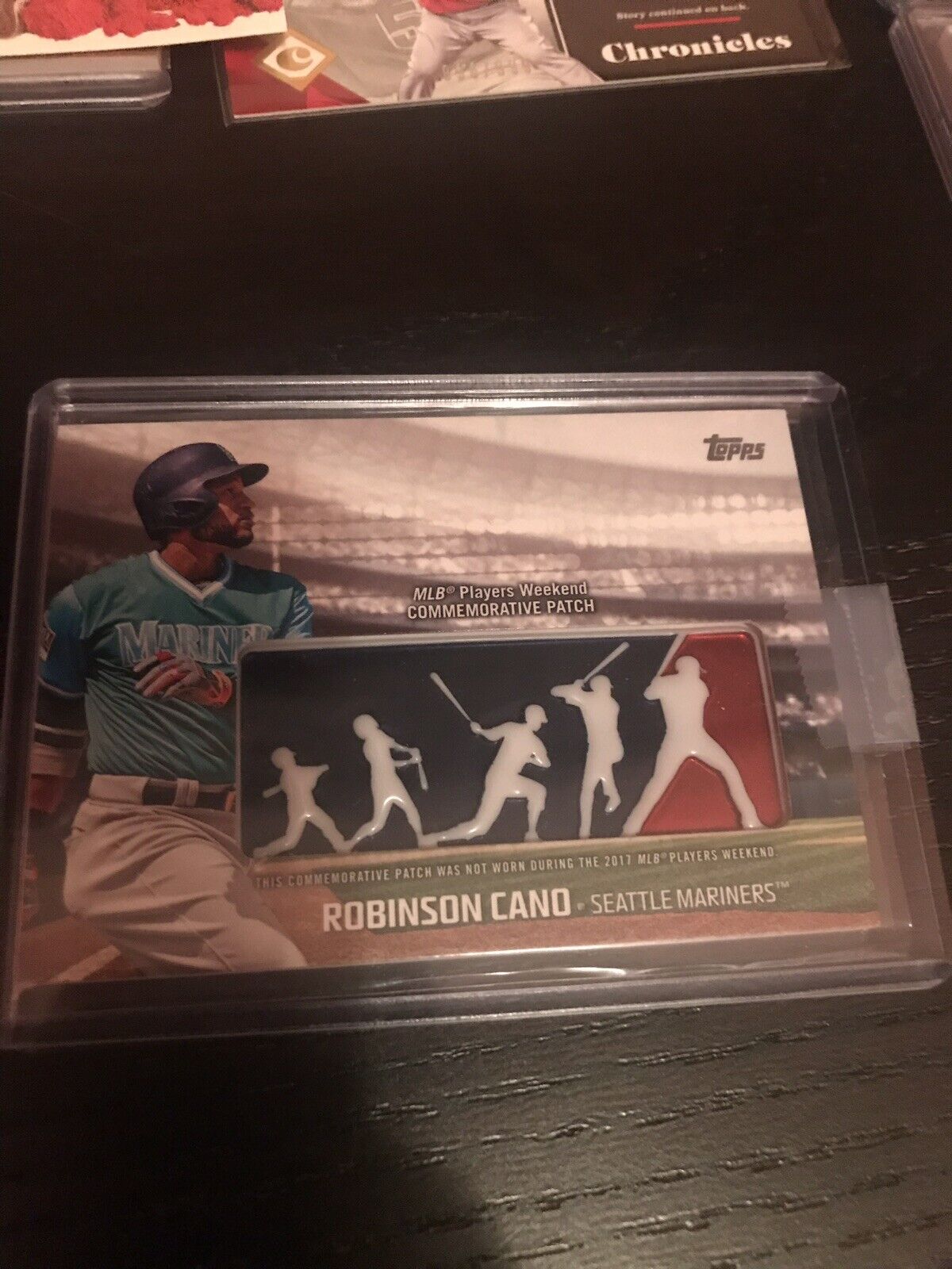 2018 Robinson Cano Seattle Mariners/ Mets Topps Player Weekend Logo Patch Card