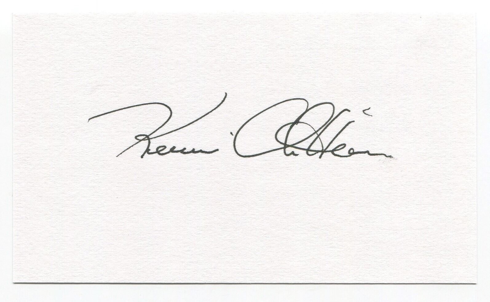 Kevin Chilton Signed 3x5 Index Card Autographed NASA Space Astronaut