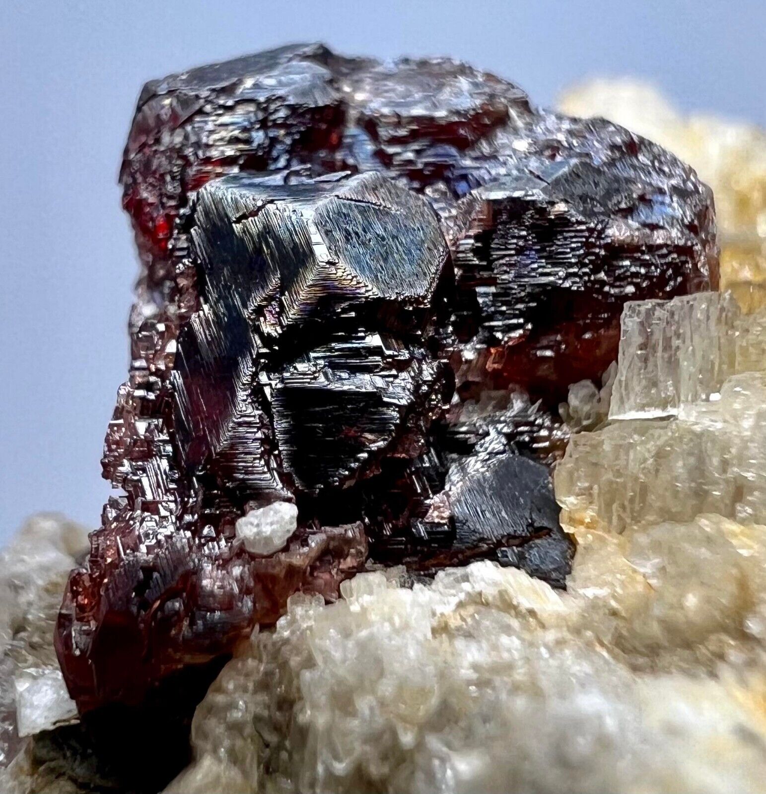 Extremely Rare Beautiful Spessartine Garnet Crystals On Matrix @PAK. 340 Carats