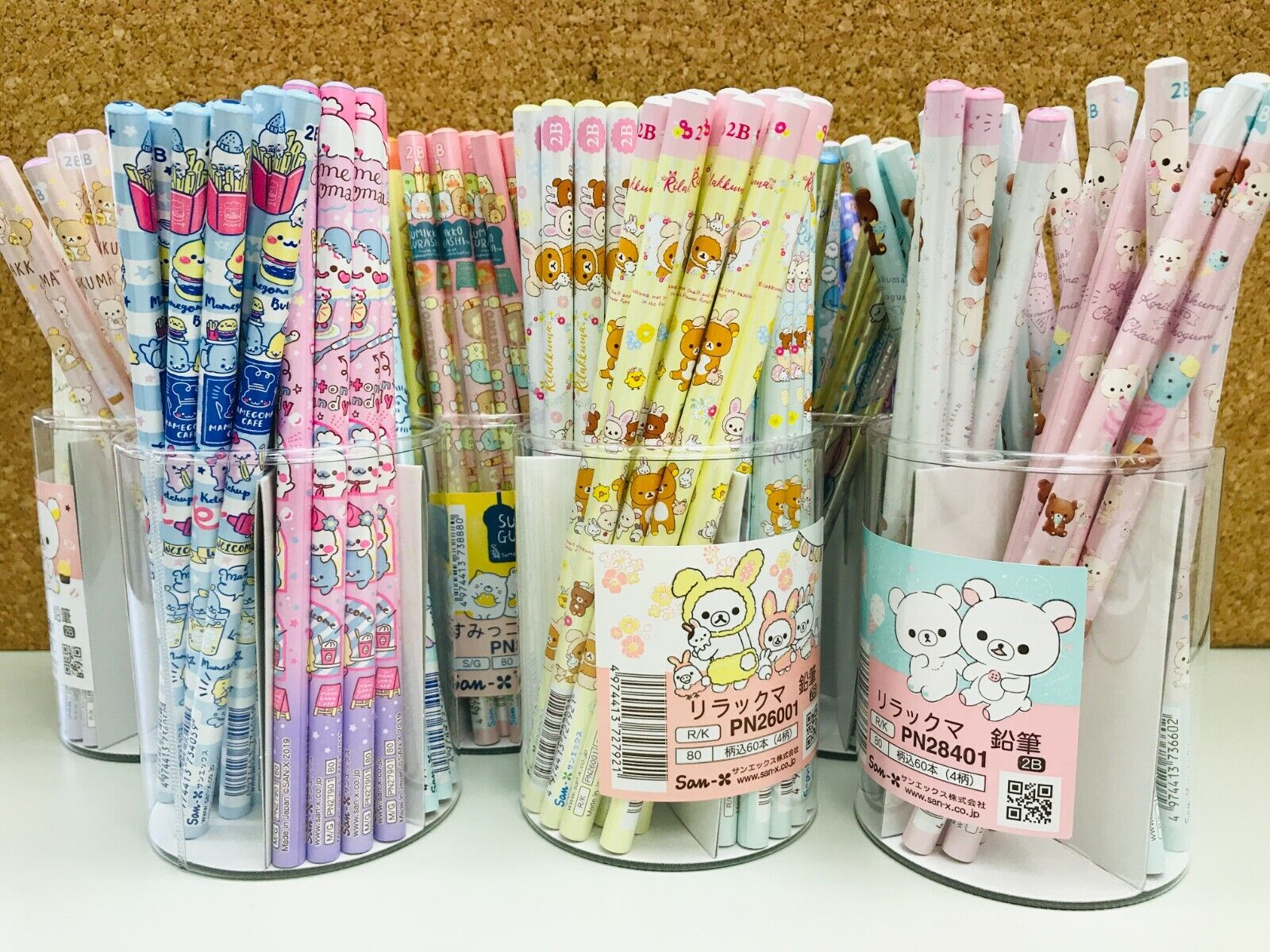 New San-X 12 pcs Pencil SET Rilakkuma Sumikko Gurashi Jinbesan Mamegoma Cute