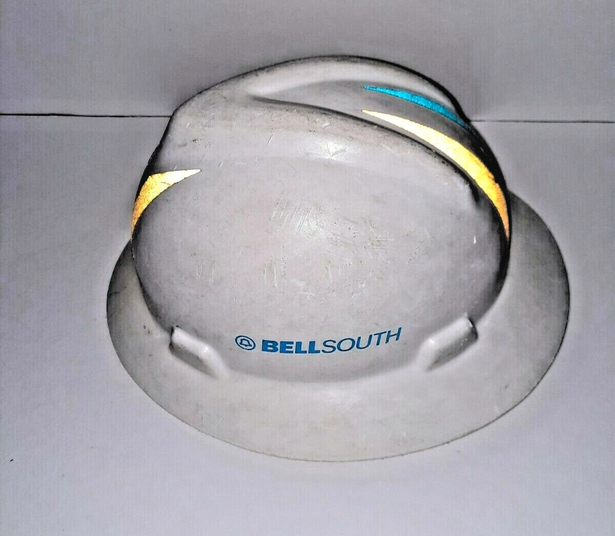 Bellsouth Vintage Safety Helmet 1990s Fully Functional Usable White Helmet