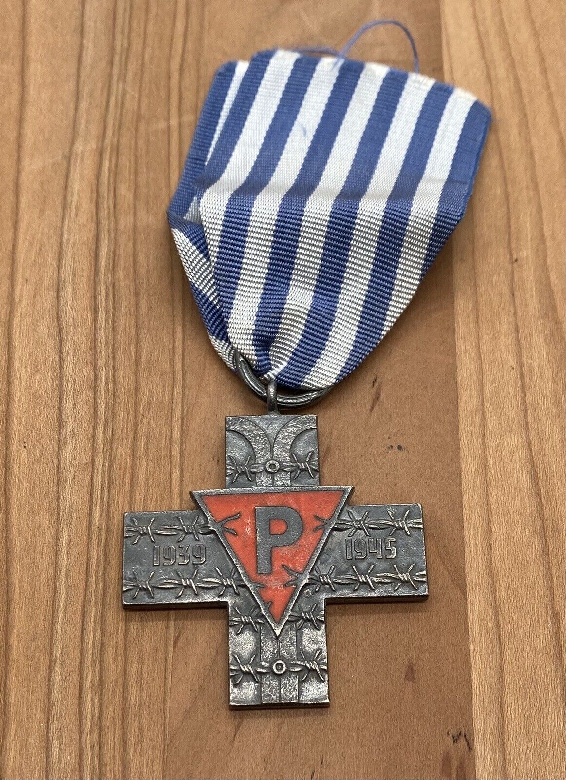 WWII Poland Auschwitz Cross - Oświęcim - 1939-45 - Original - RARE