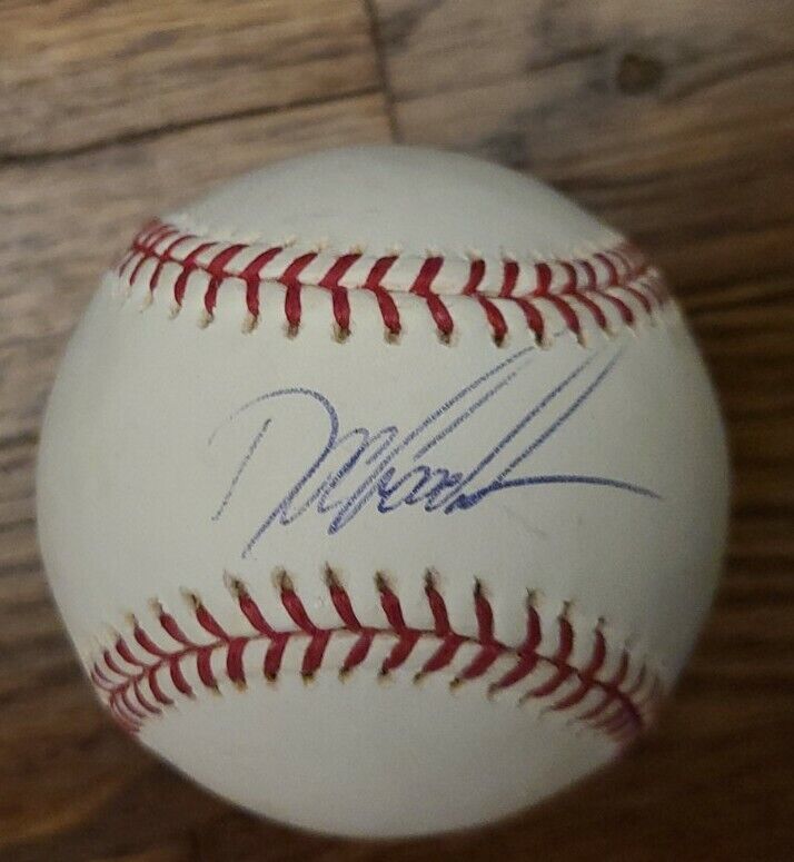 DOC GOODEN SIGNED OFFICIAL MLB BASEBALL NEW YORK METS YANKEES W/COA+PROOF WOW 