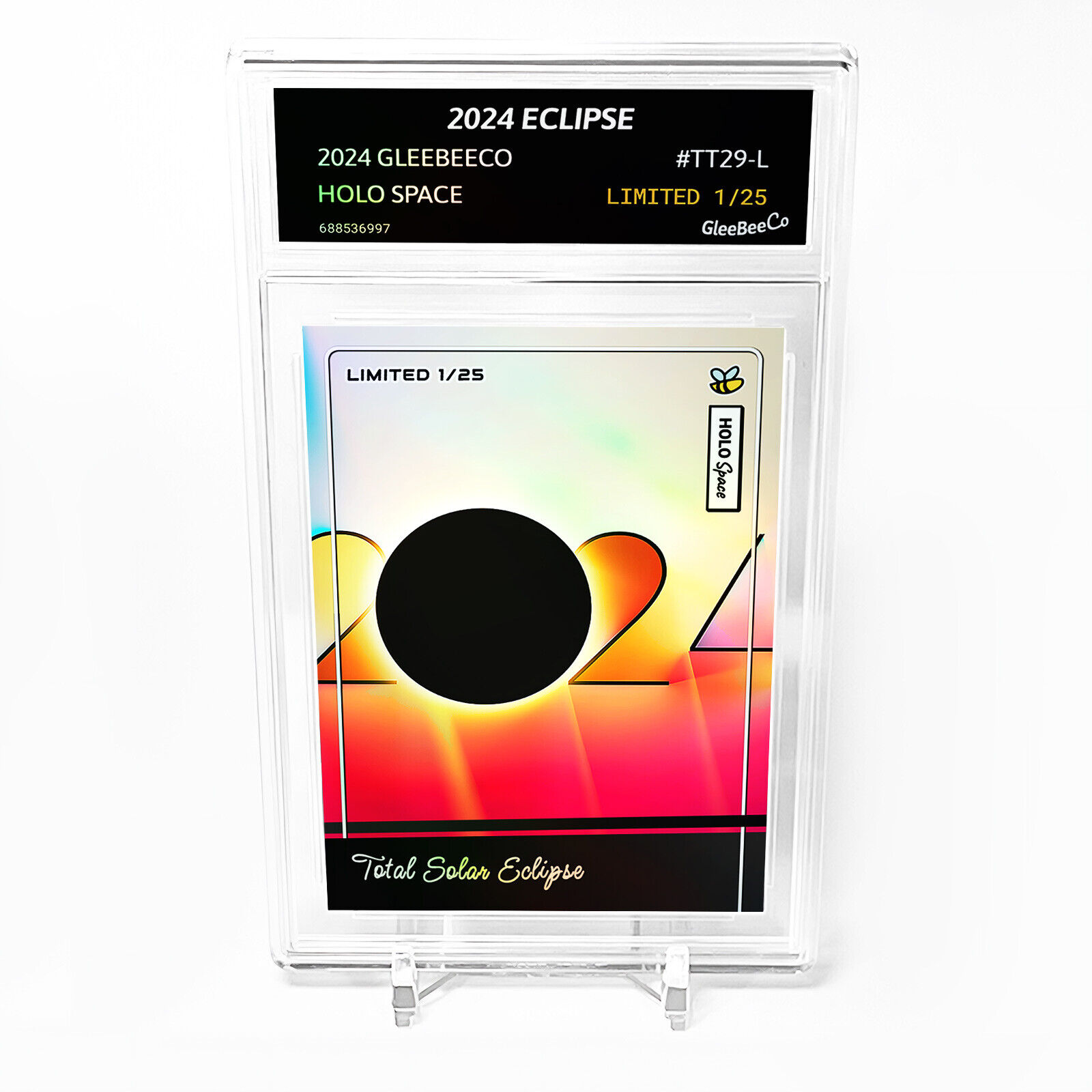 TOTAL SOLAR ECLIPSE Card 2024 GleeBeeCo Holo Space #TT29-L /25