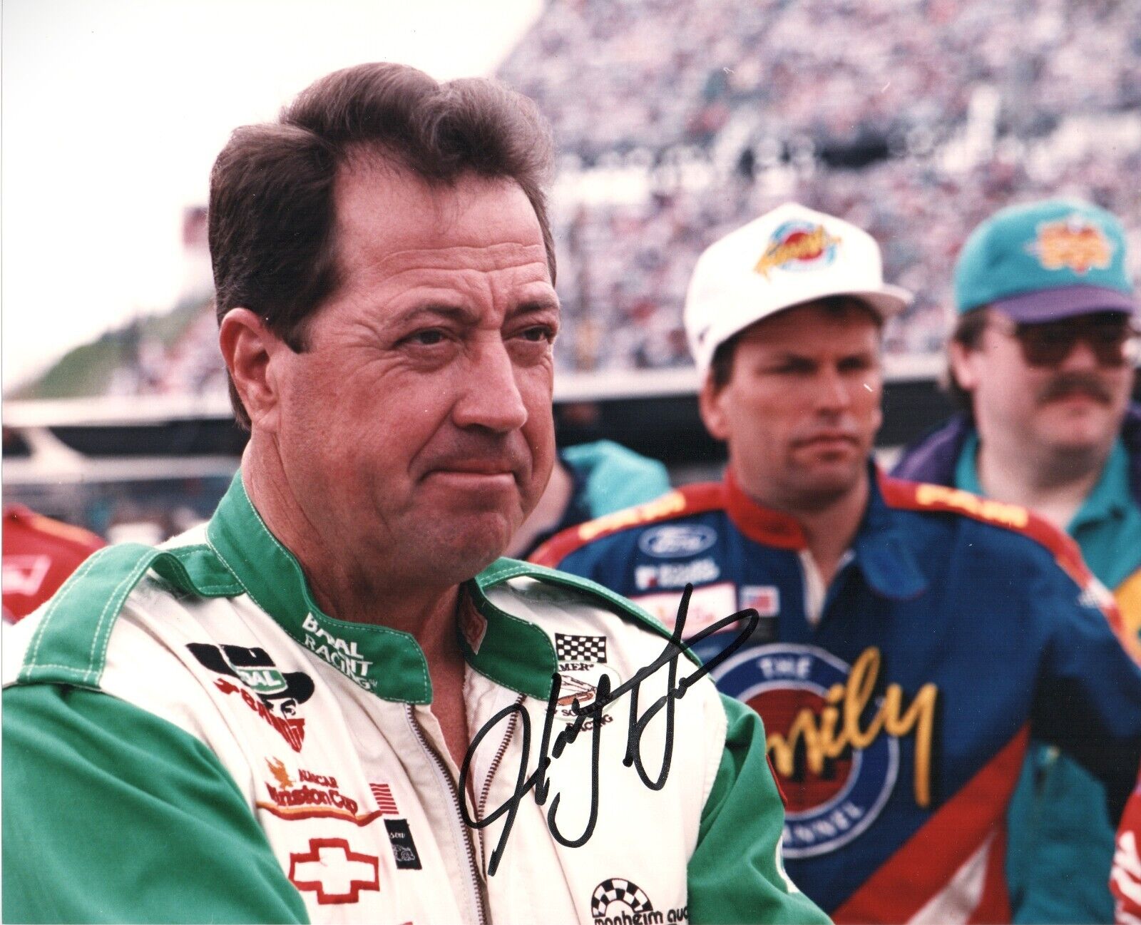 Harry Gant in person signed nascar racing 10x8 photo in ex+ condition