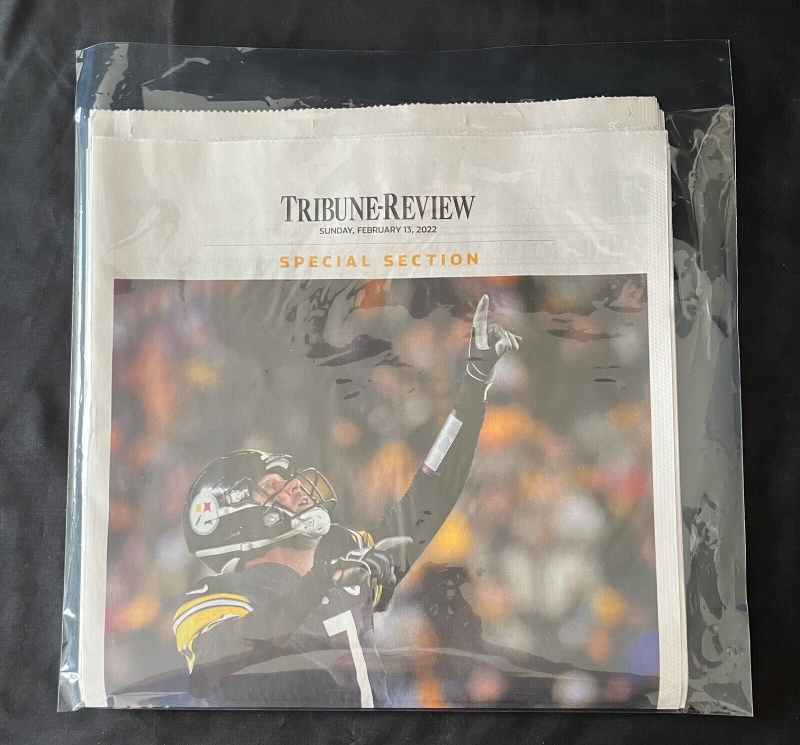 STEELERS TRIBUNE REVIEW BEN ROETHLISBERGER 2/13/22 SPECIAL SECTION FULL PAPER