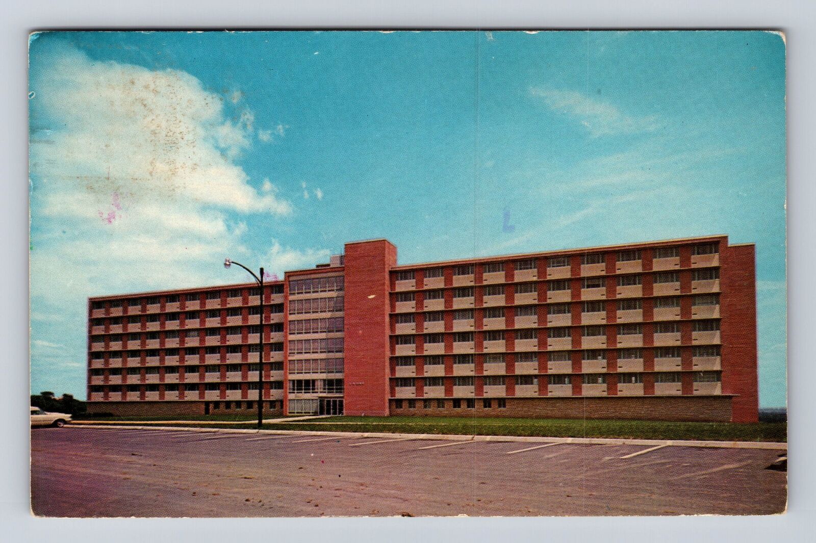 Lawrence KS-Kansas, University of Kansas, Resident Hall, Vintage c1973 Postcard