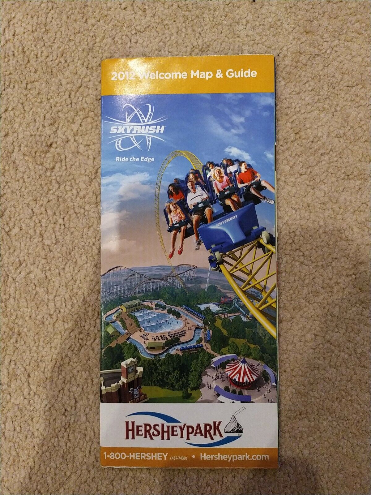 HersheyPark 2012 Welcome Map And Guide - Immaculate Condition