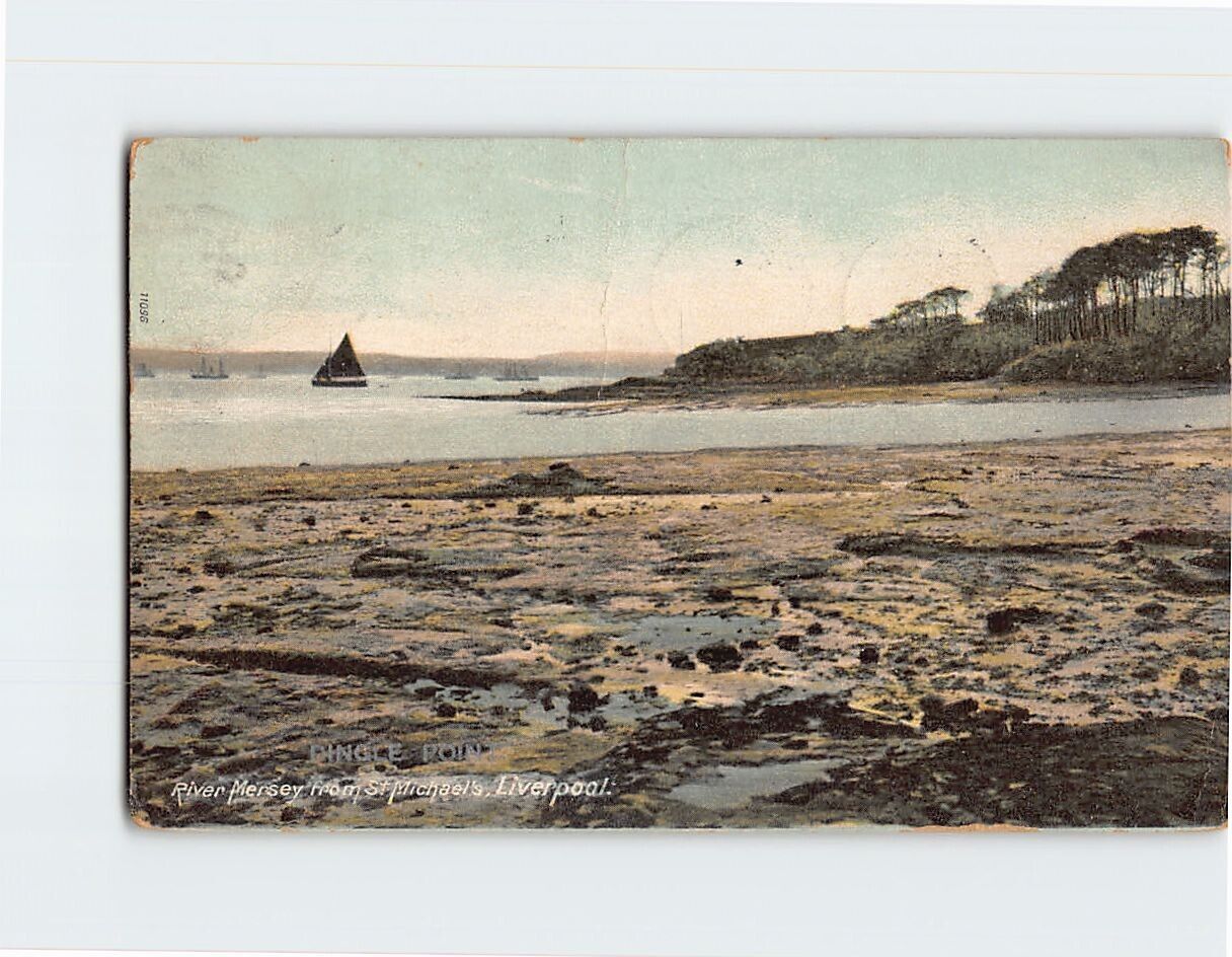 Postcard Dingle Point River Mersey From St. Michaels Liverpool England