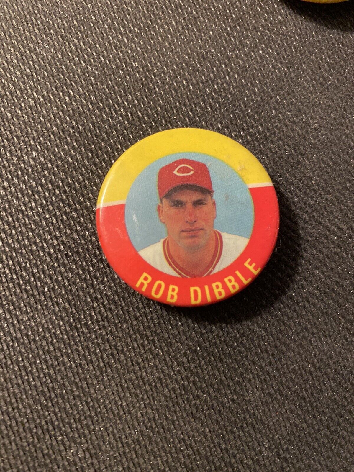 1992 - Rob Dibble  - Cincinnati Reds - Baseball Button Pinback  - Sports Button