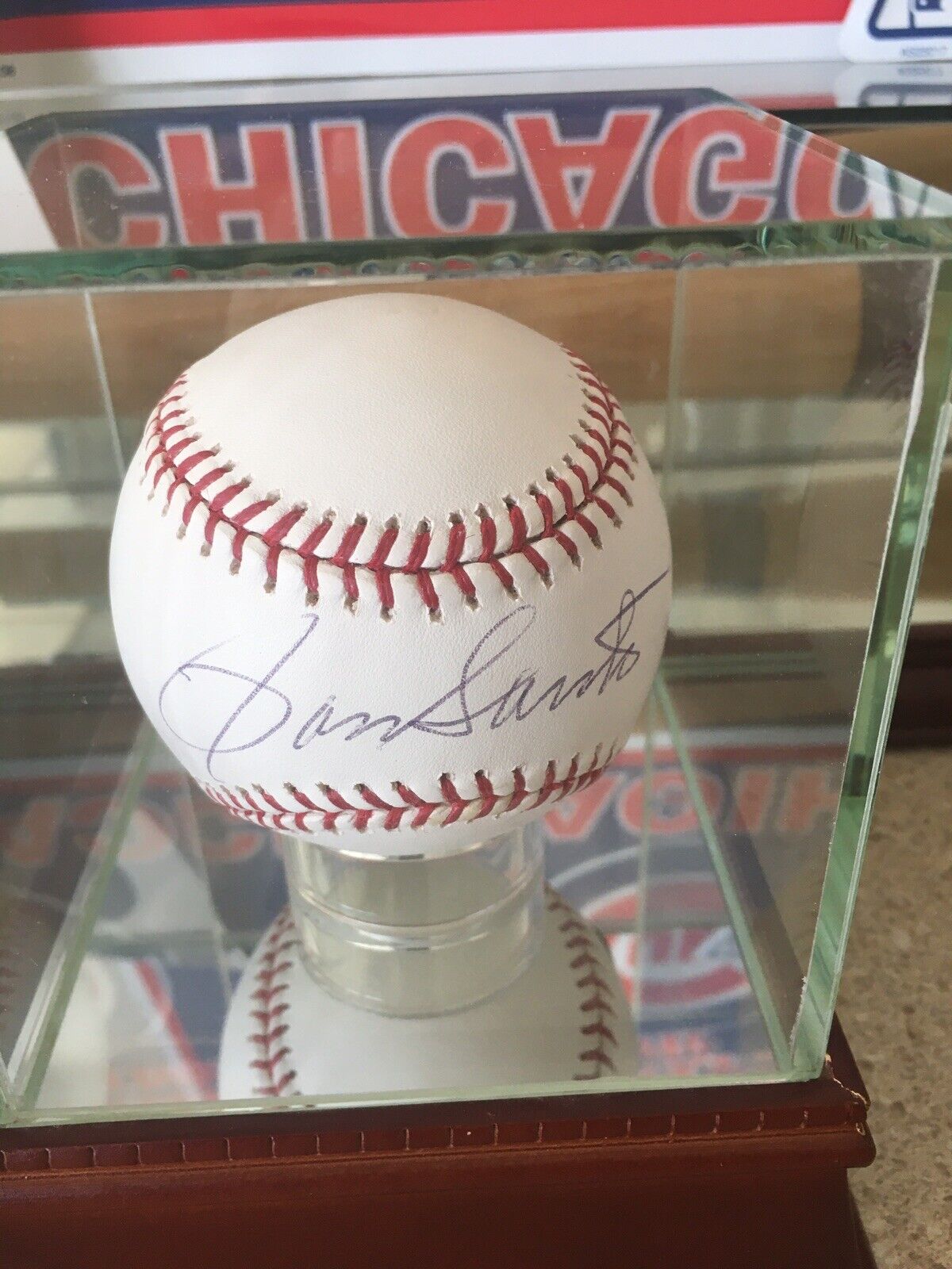 Chicago Cubs Baseball (SIGNED by Ron Santo)  Collectible 