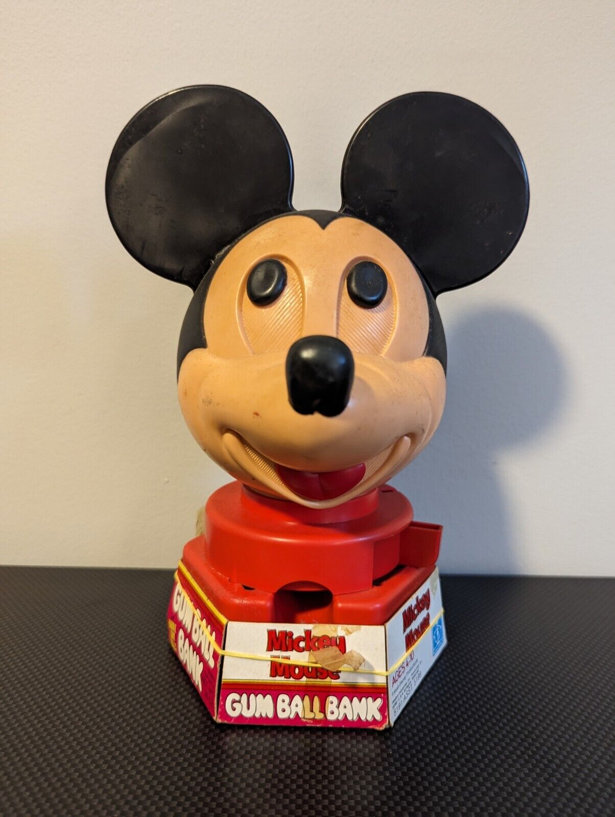 Vintage 1968 Mickey Mouse Hasbro Gumball Bank 