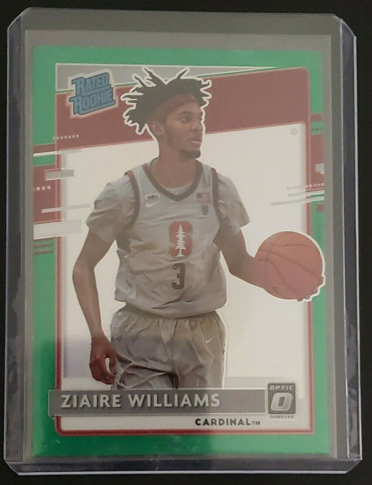 2020-21 Zaire Williams Memphis Grizzlies Grade Ready Green Optic Rated Rookie  