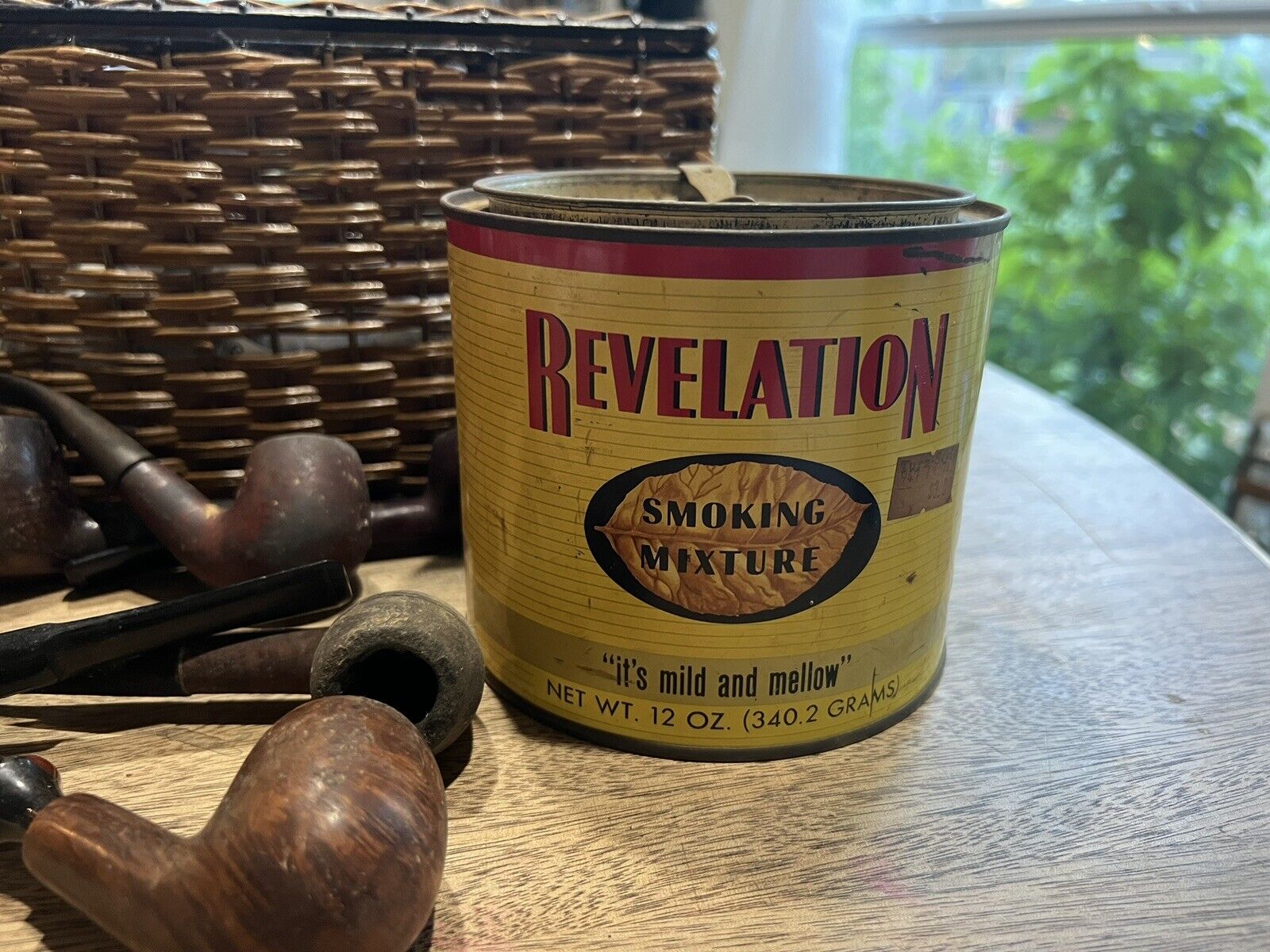 Vintage Revelation Smoking Mixture Tobacco Tin 12oz