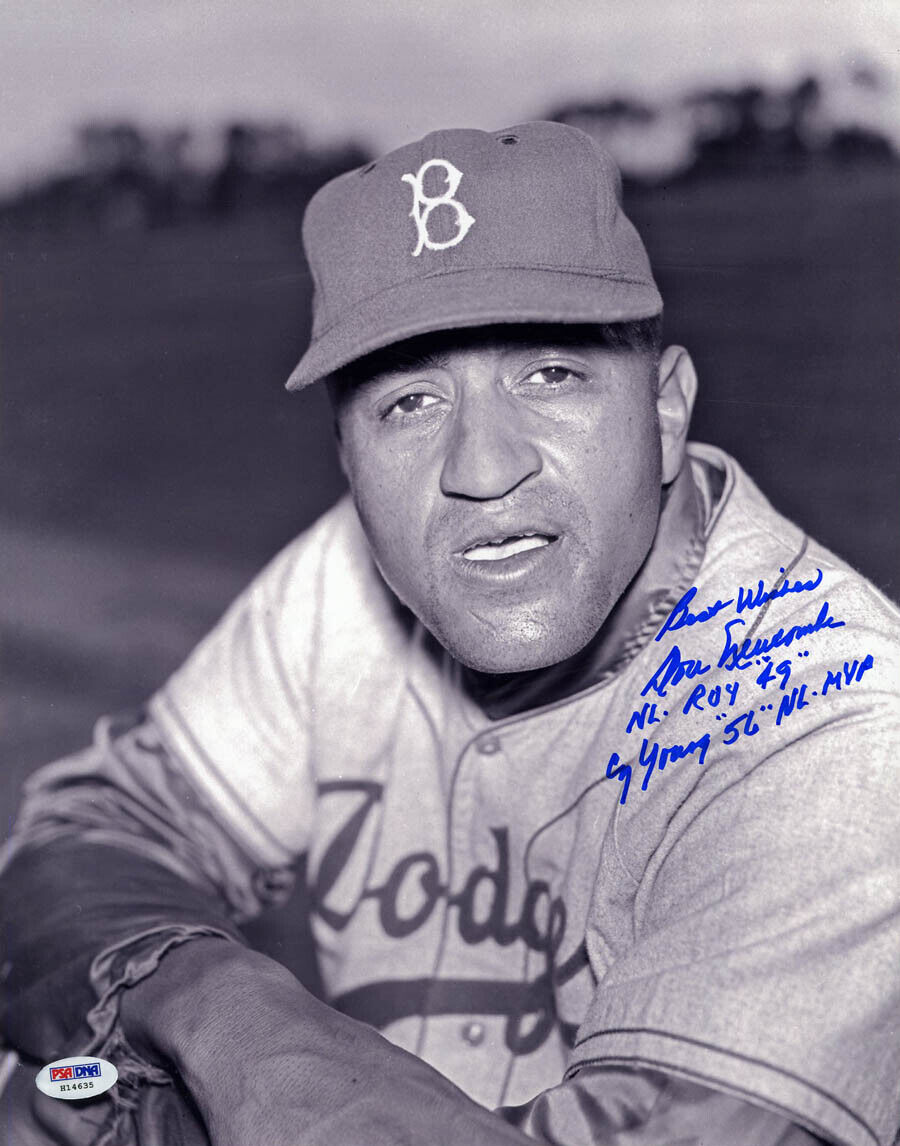Don Newcombe SIGNED 11x14 Photo MVP Cy ROY Brooklyn Dodgers PSA/DNA AUTOGRAPHED