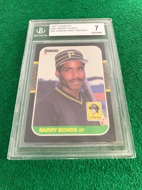 2001 Donruss Anniversary Originals Barry Bonds Card #361 BGS 7 MLB