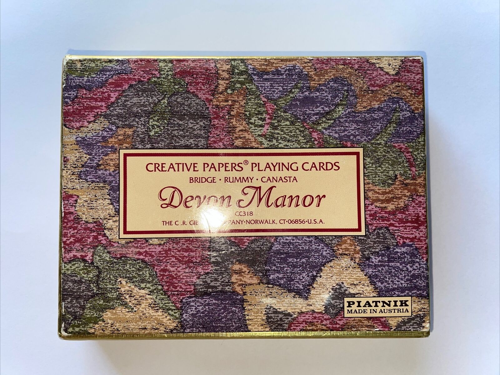 Piatnik Devon Manor 2 Decks of Playing Cards Creative Papers Made in Austria