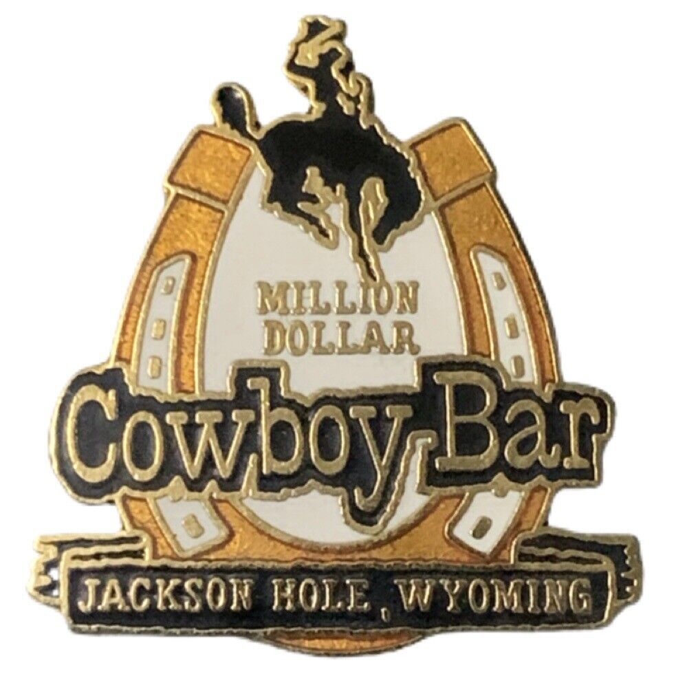 Vintage Million Dollar Jackson Hole Wyoming Horseshoe Travel Souvenir Pin