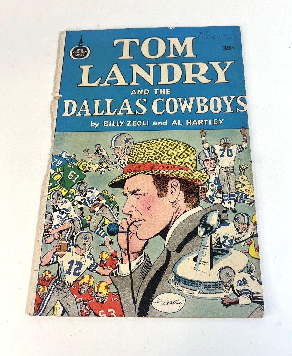 1973 Tom Landry And The Dallas Cowboys Comic book
