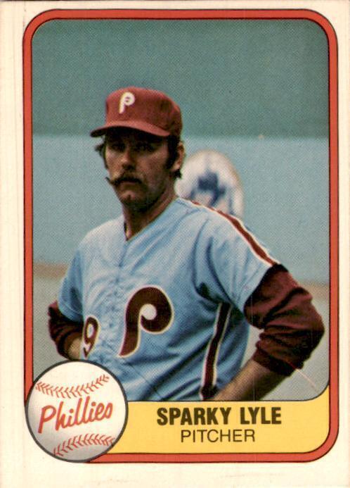 1981 Fleer #17 Sparky Lyle Philadelphia Phillies Vintage Original