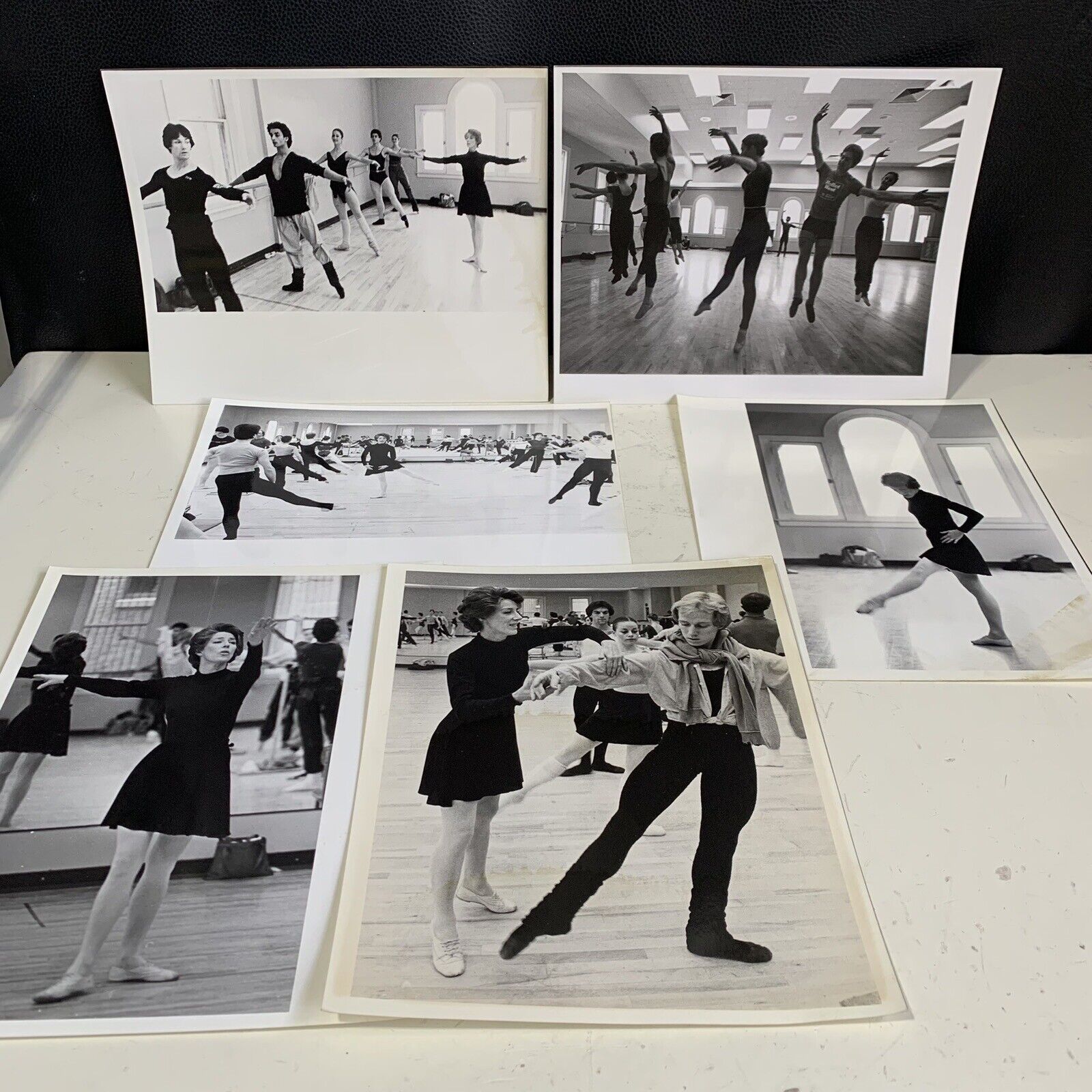 Vintage Ballet Photos, Lot Of 6 8”x10” Photographs Ballet School Rehearsals