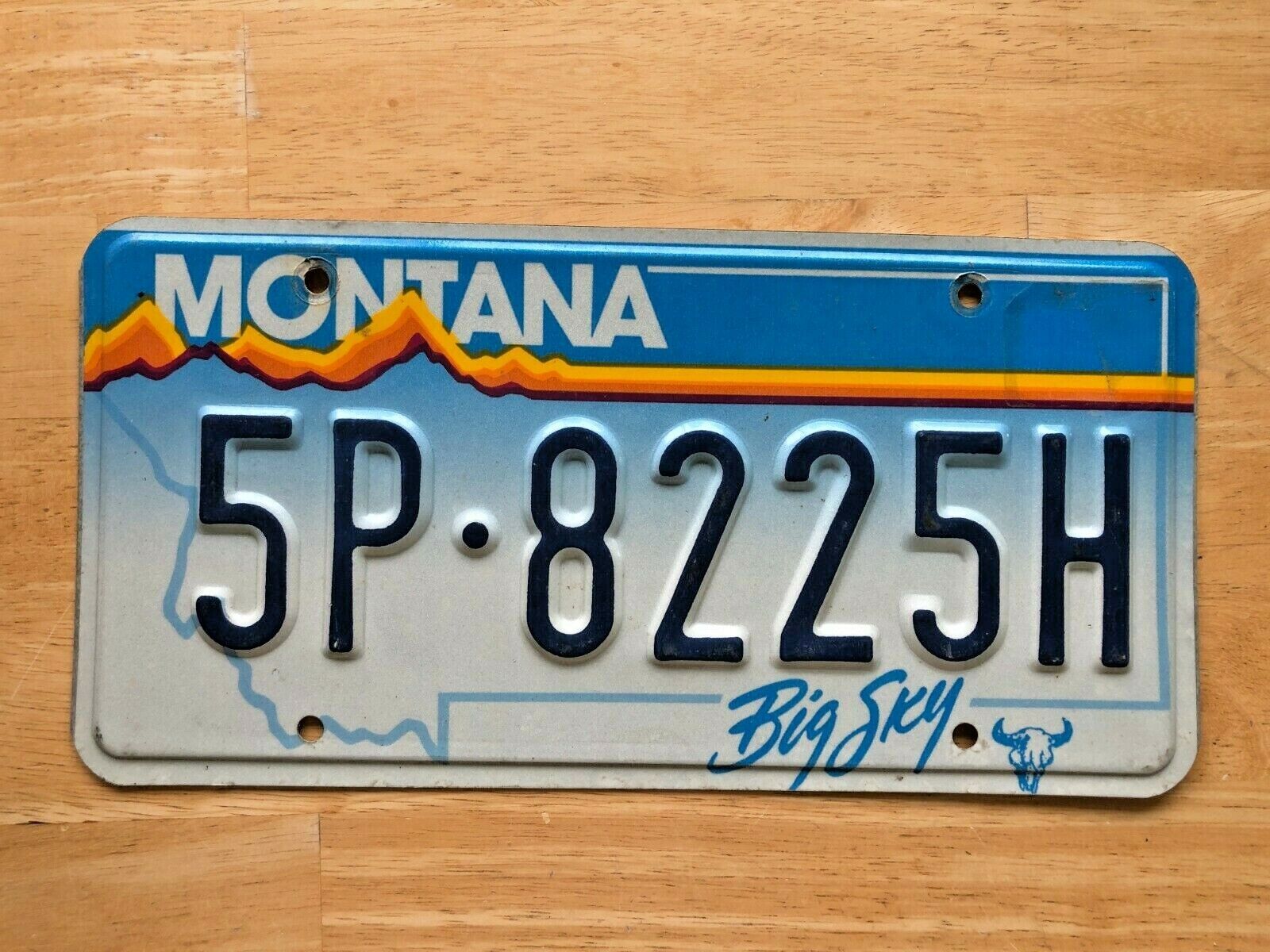 Embossed Montana Big Sky License Plate