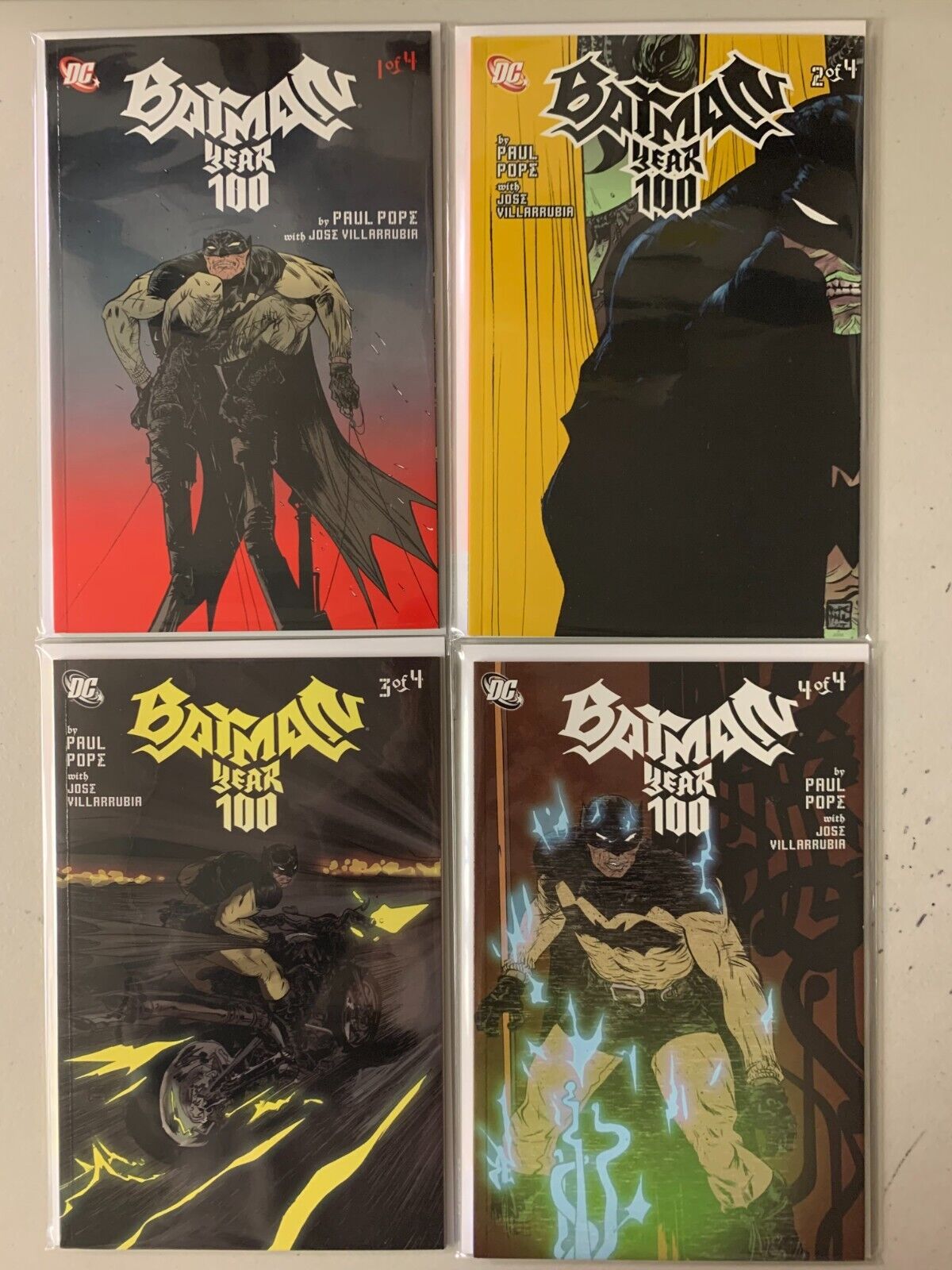 Batman Year One Hundred set #1-4 direct 4 diff 8.0 (2006)