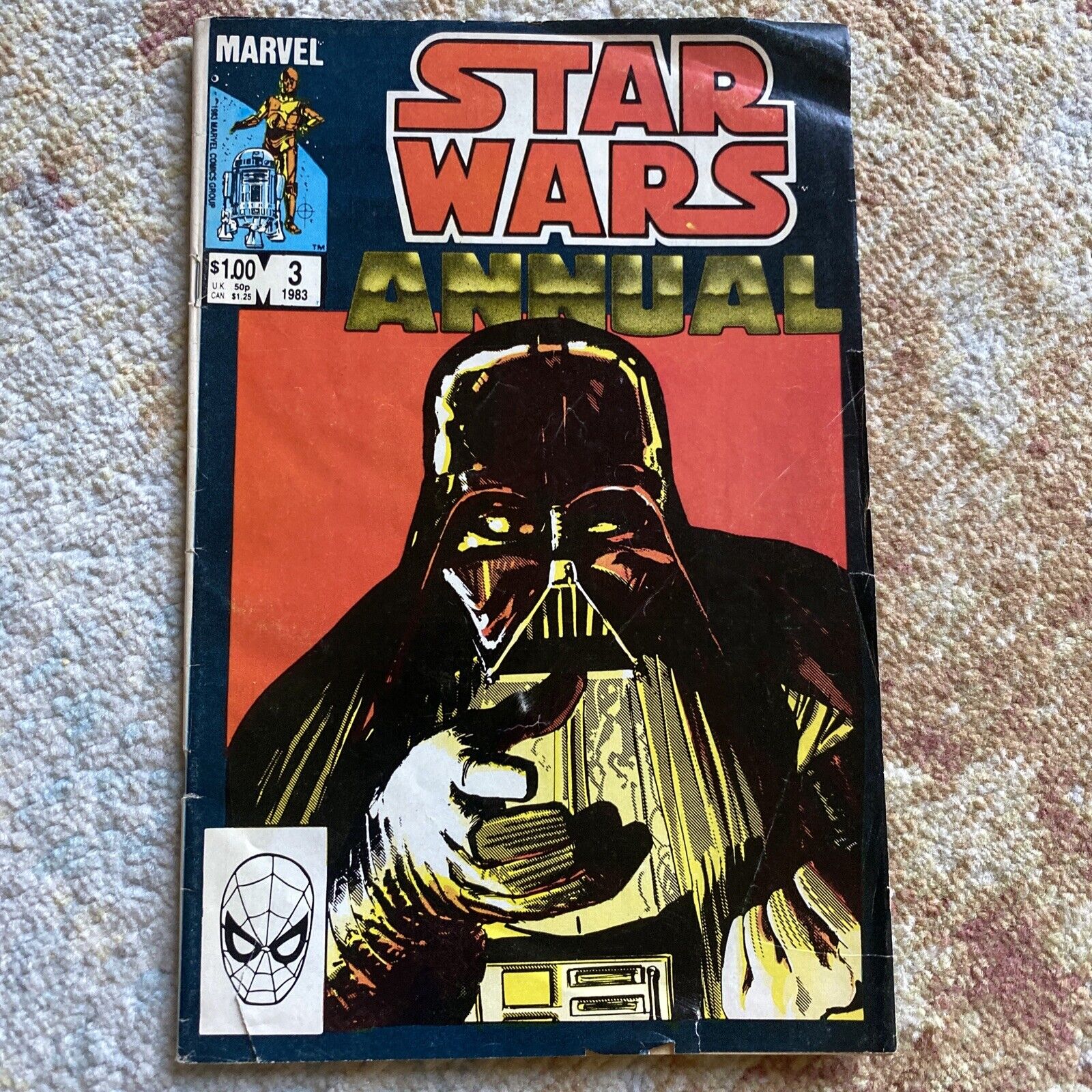 RARE 1983 Marvel Comics Star Wars Annual #3 Darth Vader Original Clean