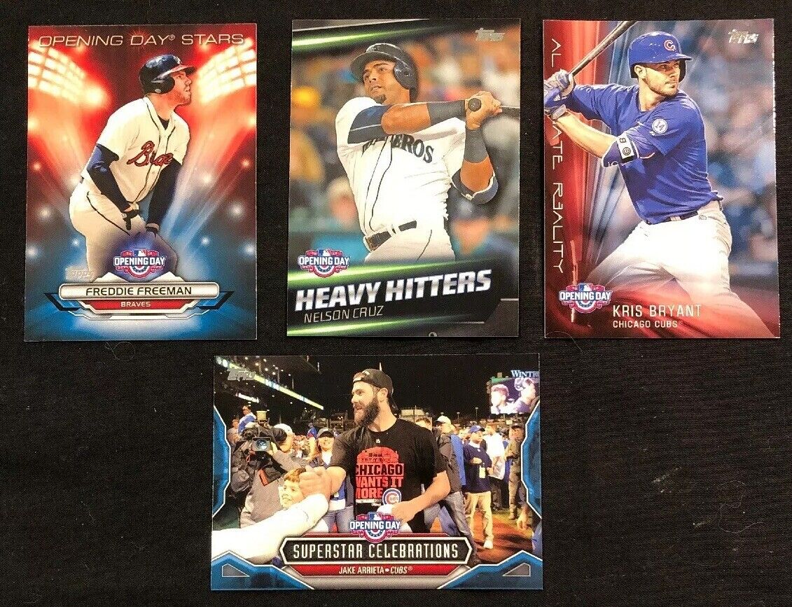 2016 Topps Opening Day Baseball Insert Cards Lot You Pick