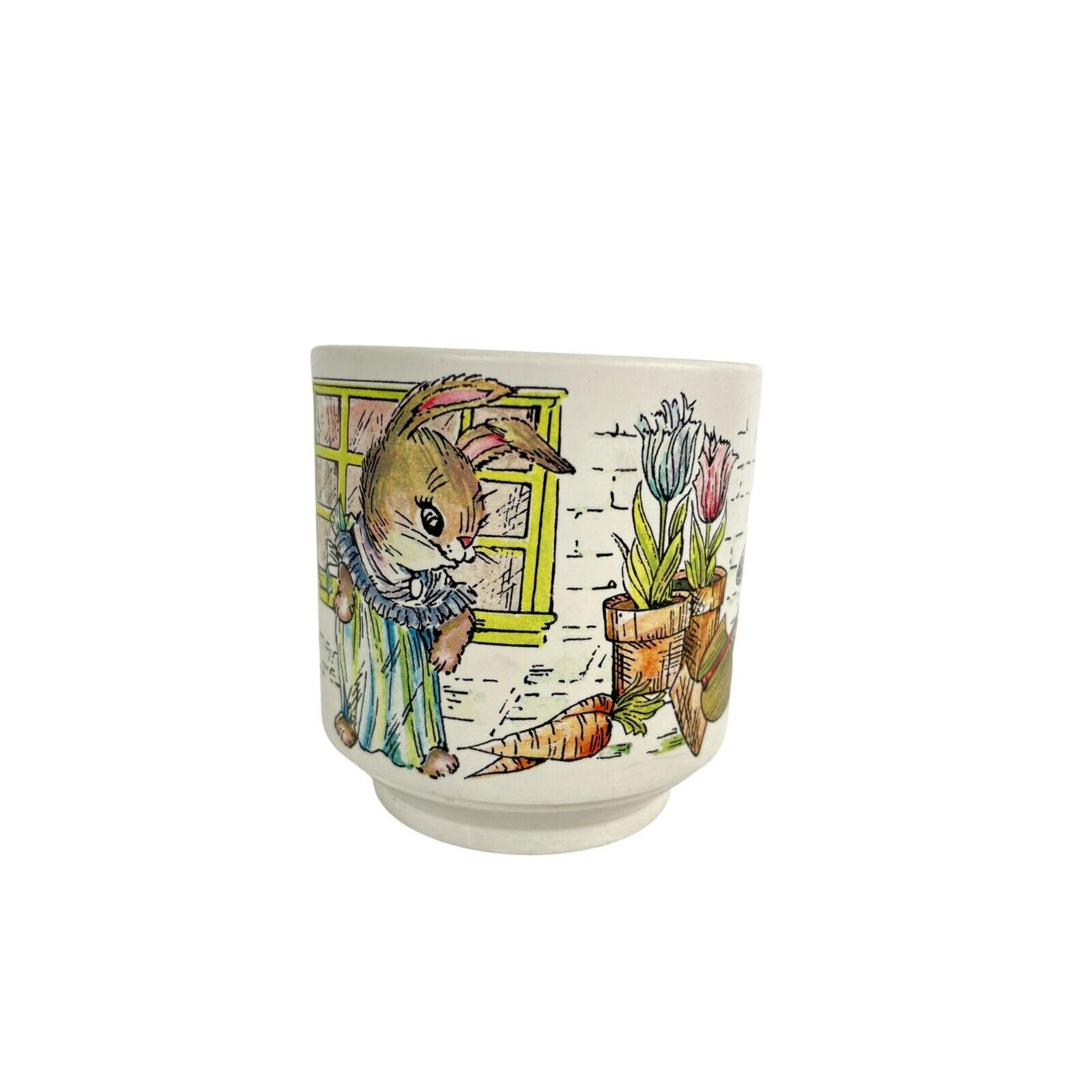 Vintage Children's Peter Rabbit Oneida Deluxe Mug Drinking Cup Coffee Tea Mug