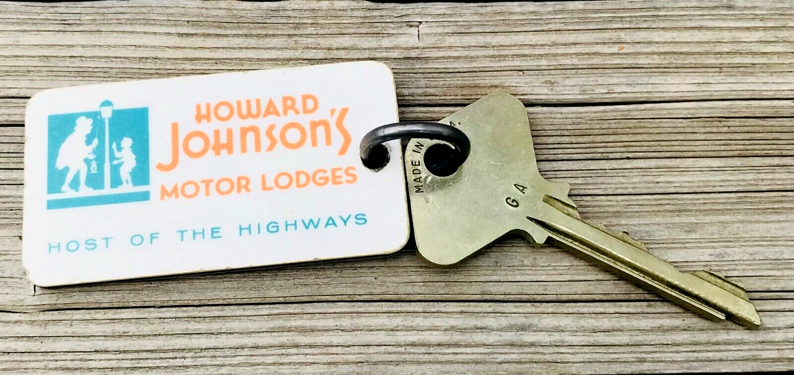 Howard Johnson\'s MIAMI BEACH FL Motor Lodges Hotel Key & Fob #404 Florida USA HJ