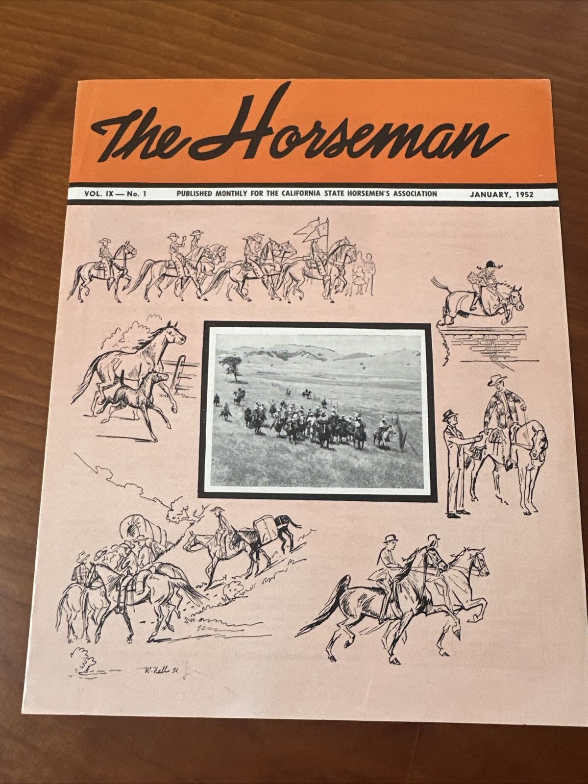 The Horseman January 1952 California State Horsemen’s Assoc Newsletter Vintage