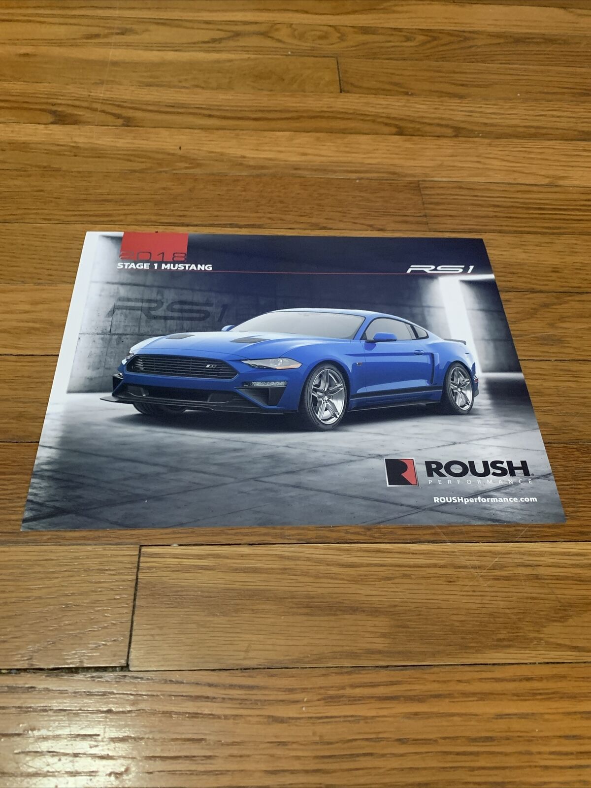 2018 Ford Mustang Roush RS1 Sales Spec Sheet Card OEM 