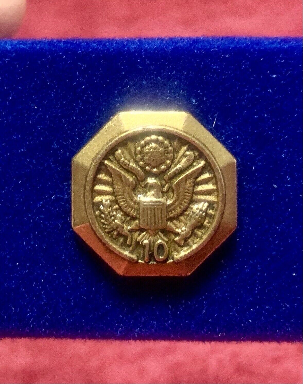 Vintage Federal Length of Service Pin US Government Civil Service Award 10 Year
