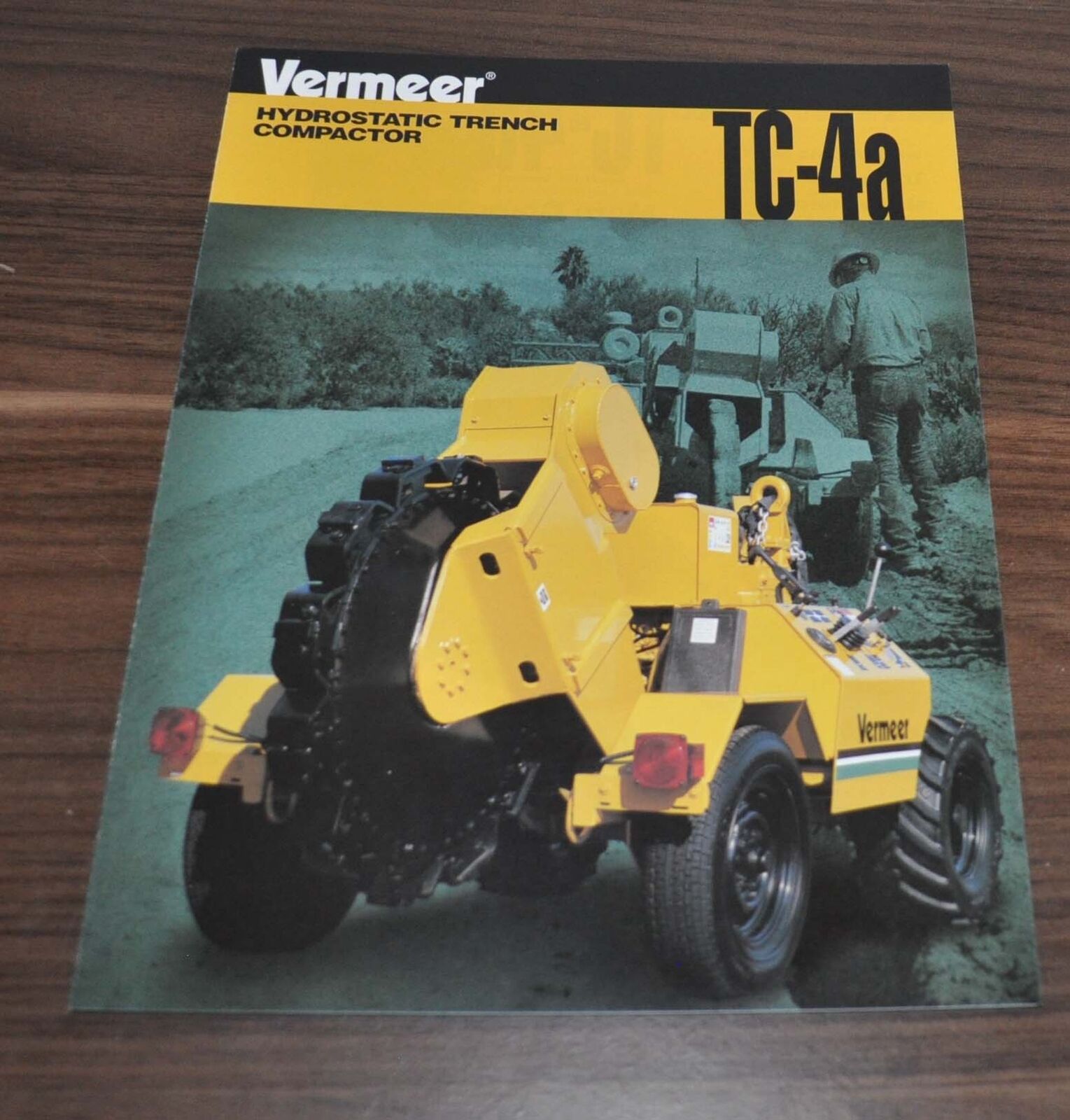 Vermeer Tc-4a Hydrostatic Trench Compactor Specifications Brochure Prospekt