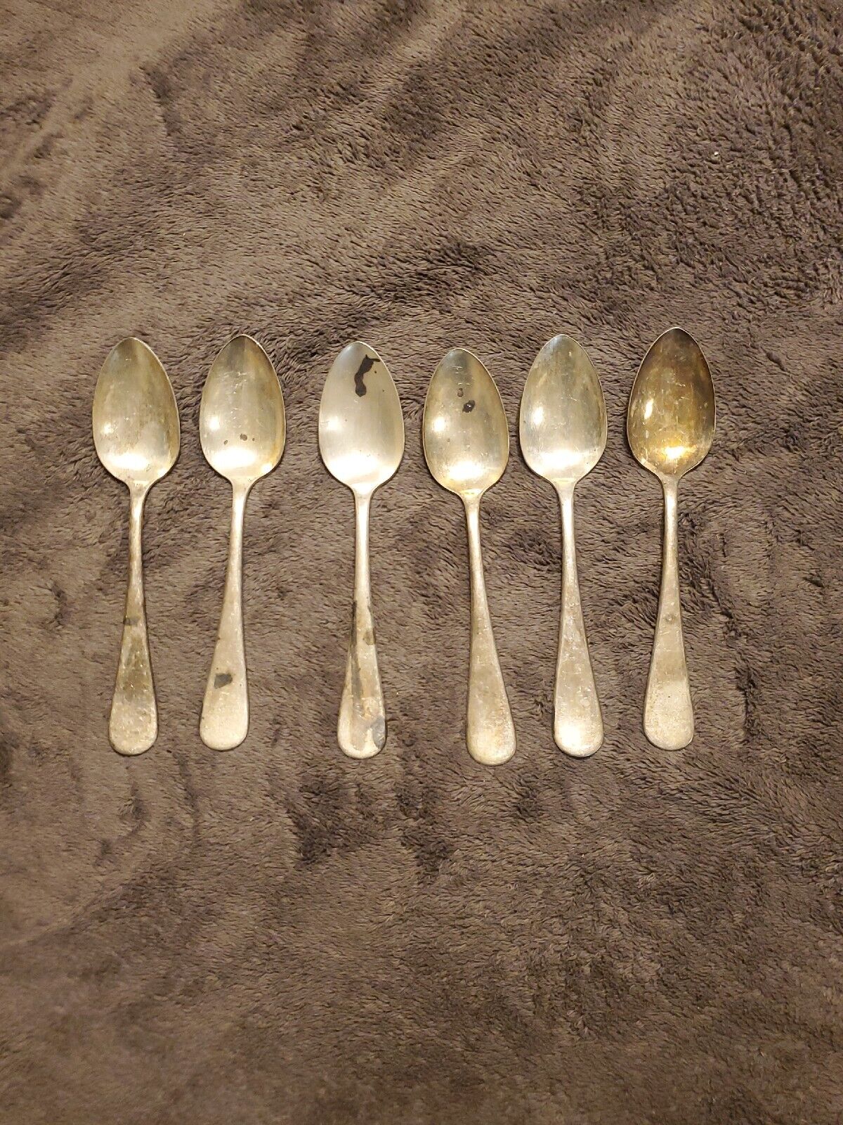 Oneida Hotel & Victor Silver Plate Spoons LOT OF 6 #A3