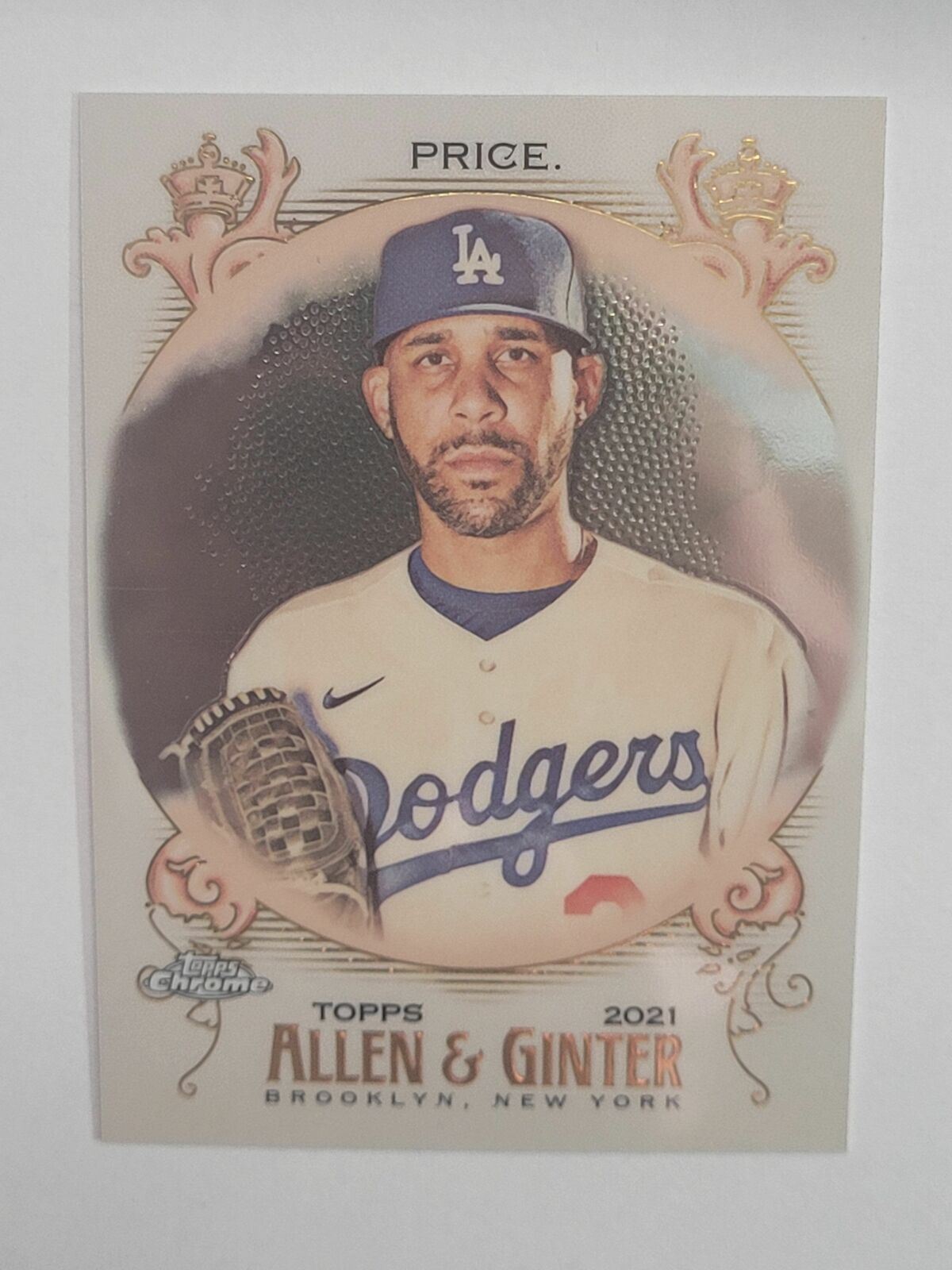 2021 Topps Allen & Ginter Chrome Base #278 David Price - Los Angeles Dodgers