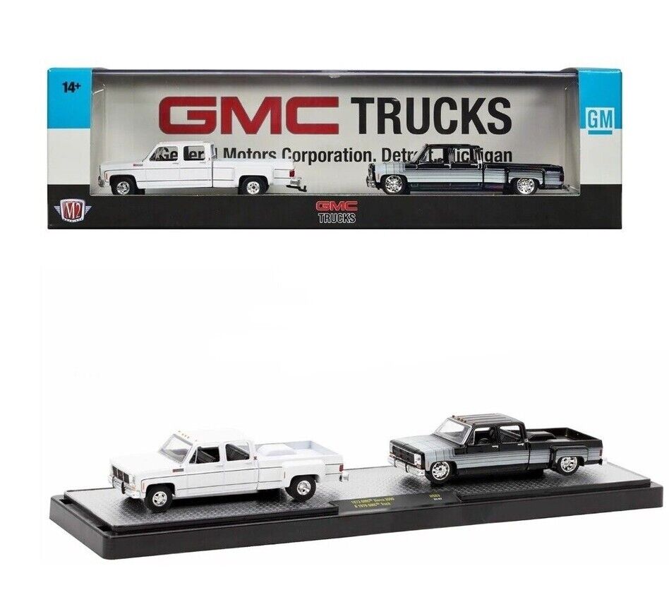 1/64 M2 Machines 1973 GMC Sierra 3500 & 1976 GMC Truck Diecast Model 36000-HS03