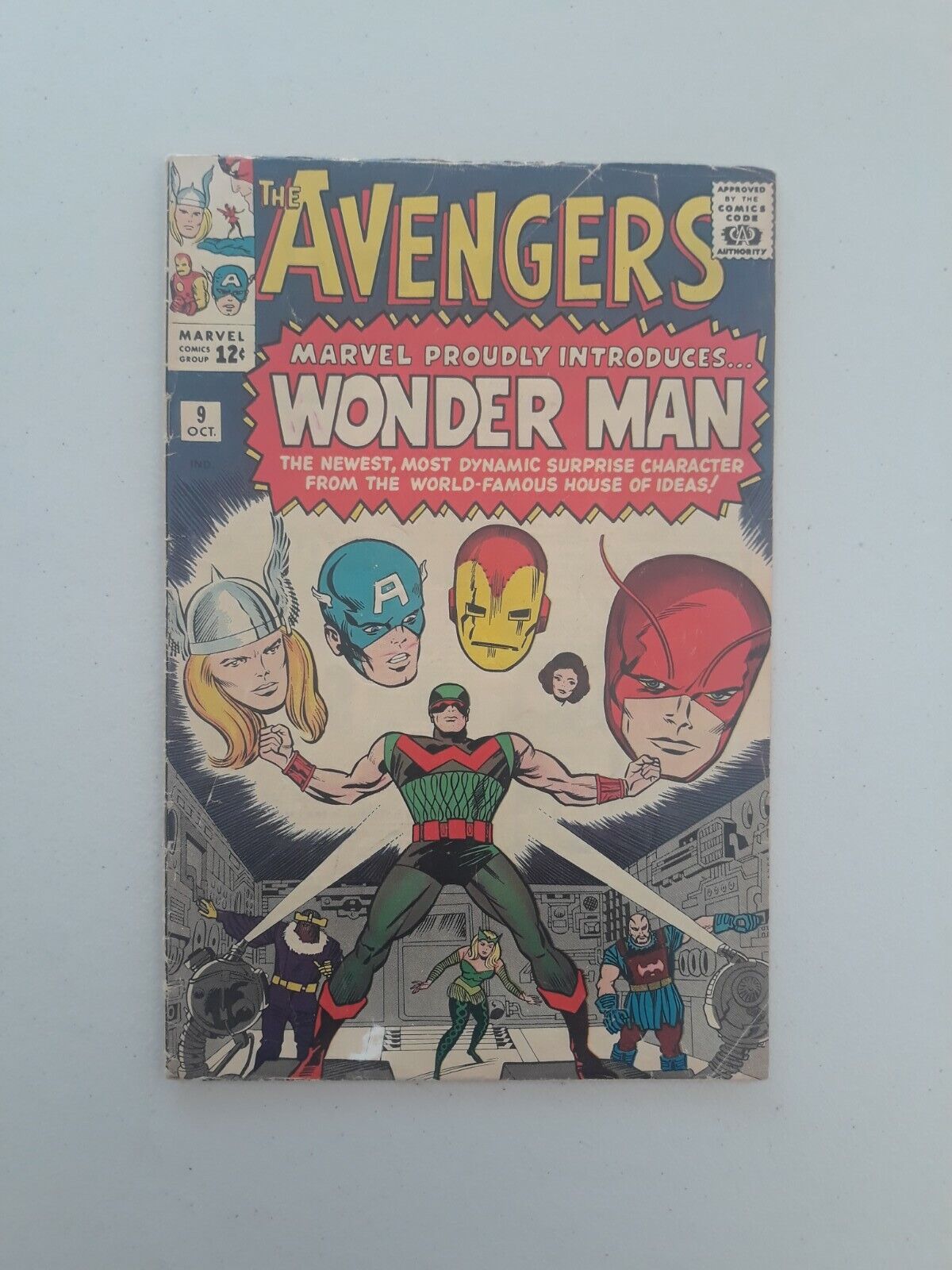 Avengers 9 Wonder Man 1st Appearance Marvel Comics 1964