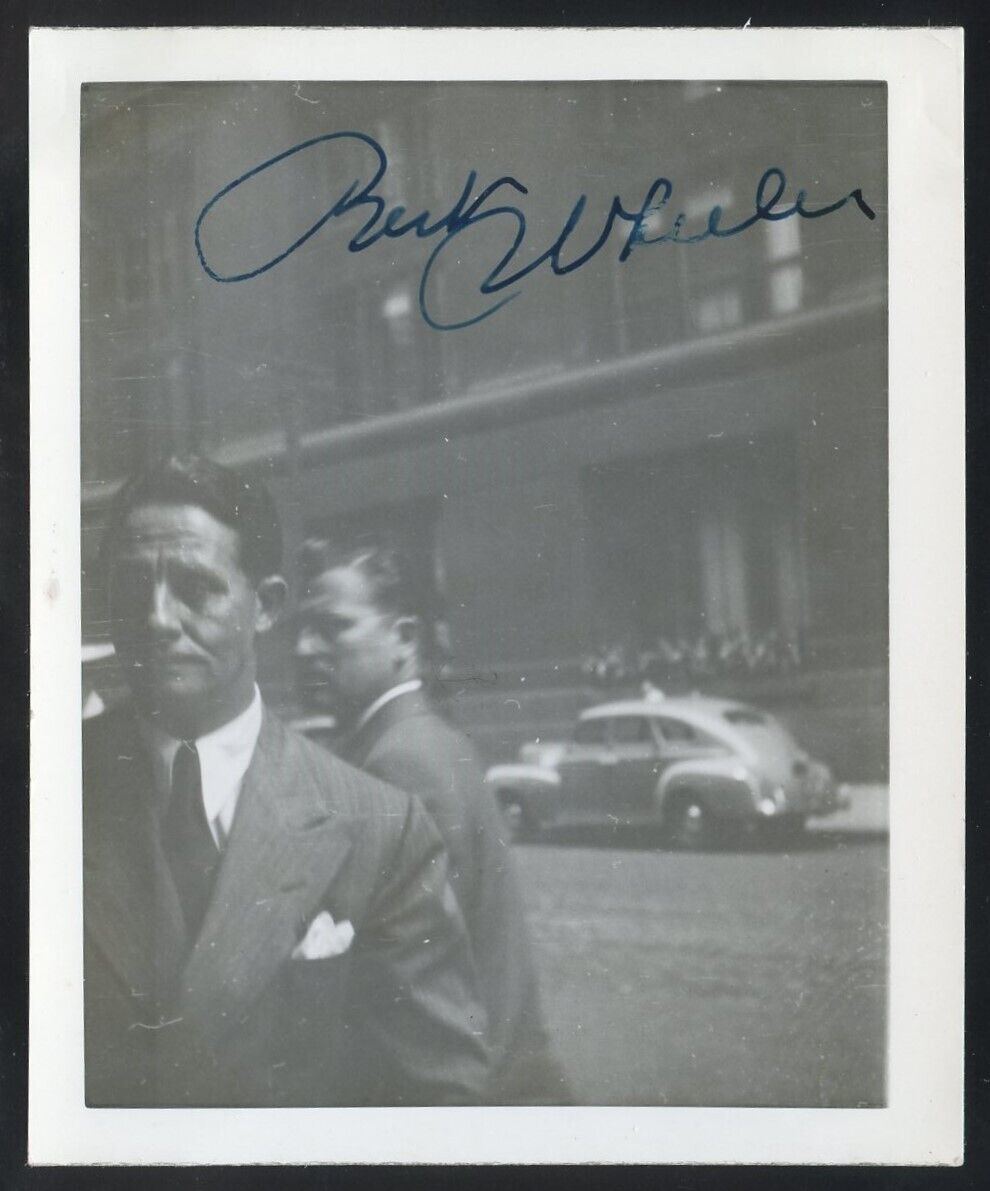 Bert Wheeler d1968 signed autograph auto 3x4 Photo American Comedian Broadway