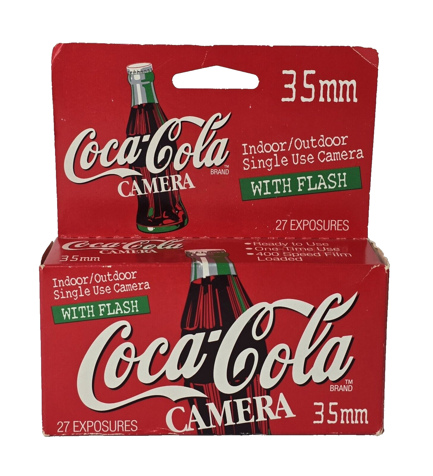 1970\'s New Coca Cola 35 mm Single Use Camera w/ Flash in Original Sealed Box