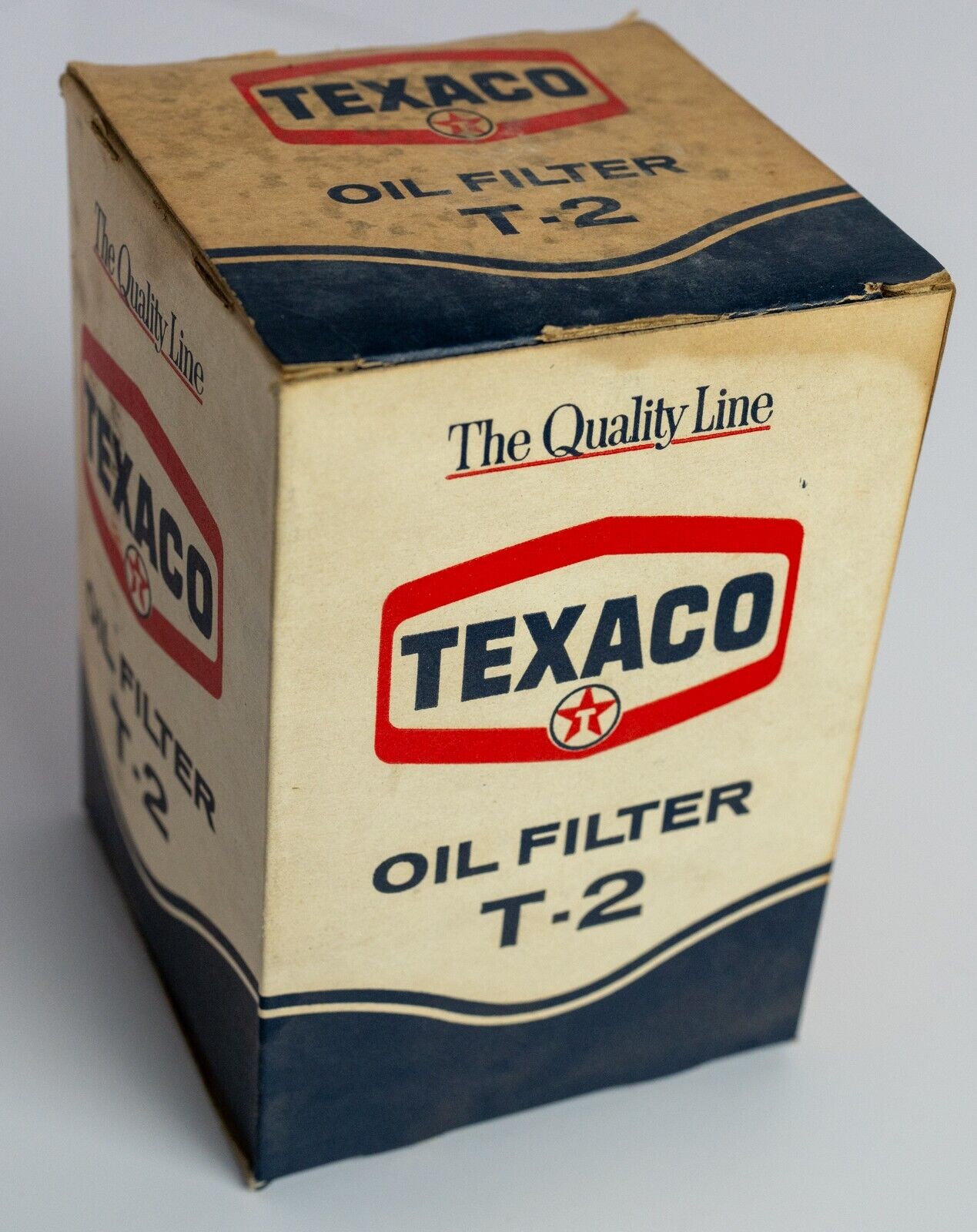 Vintage Texaco Advertising T-2 (T 2) Oil Filter With Box , New Old Stock